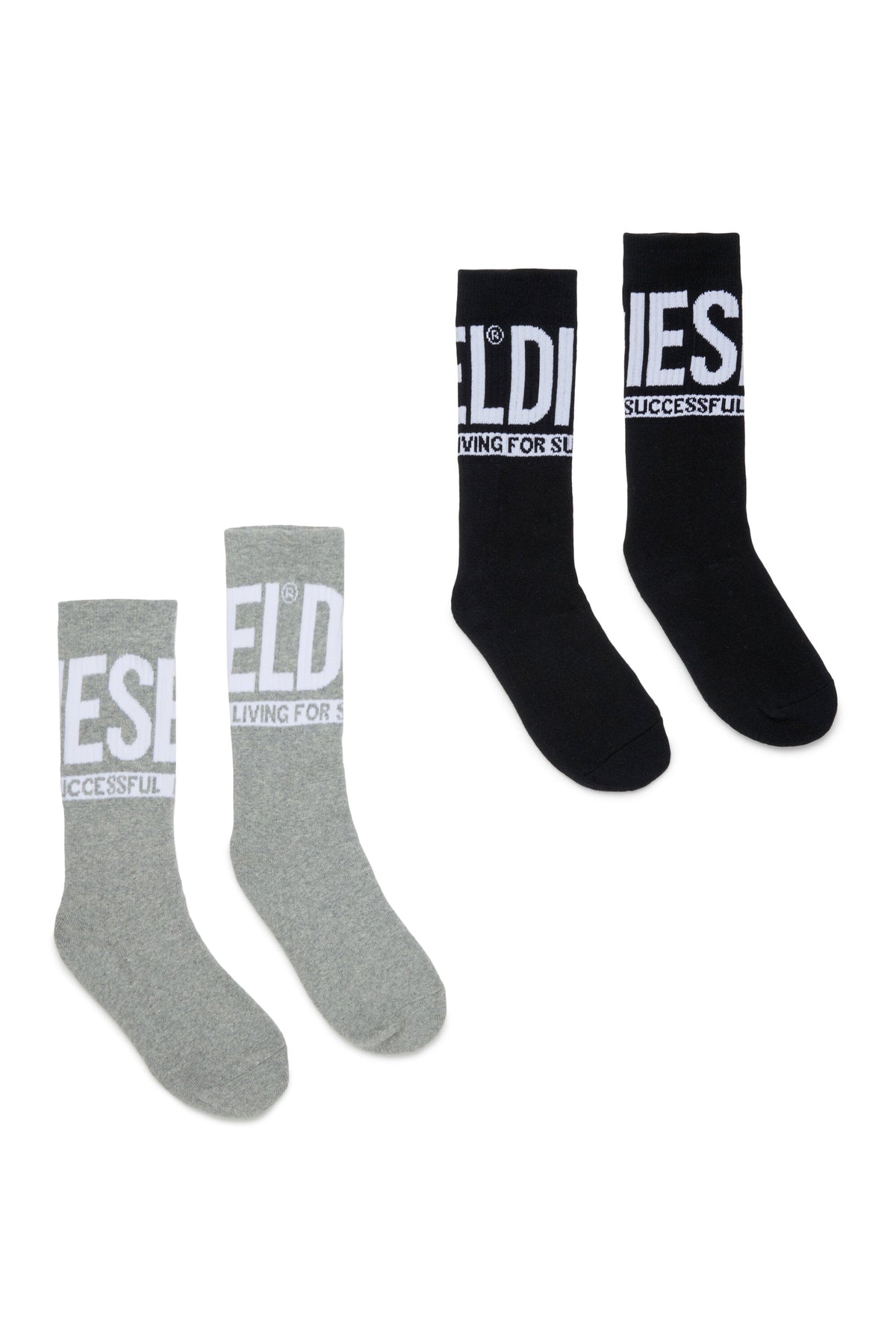 Set da due paia di calzini con logo