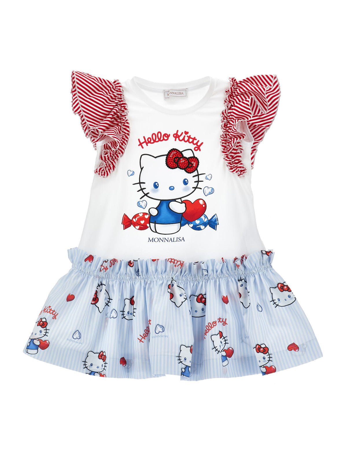 Vestito Hello Kitty con volants