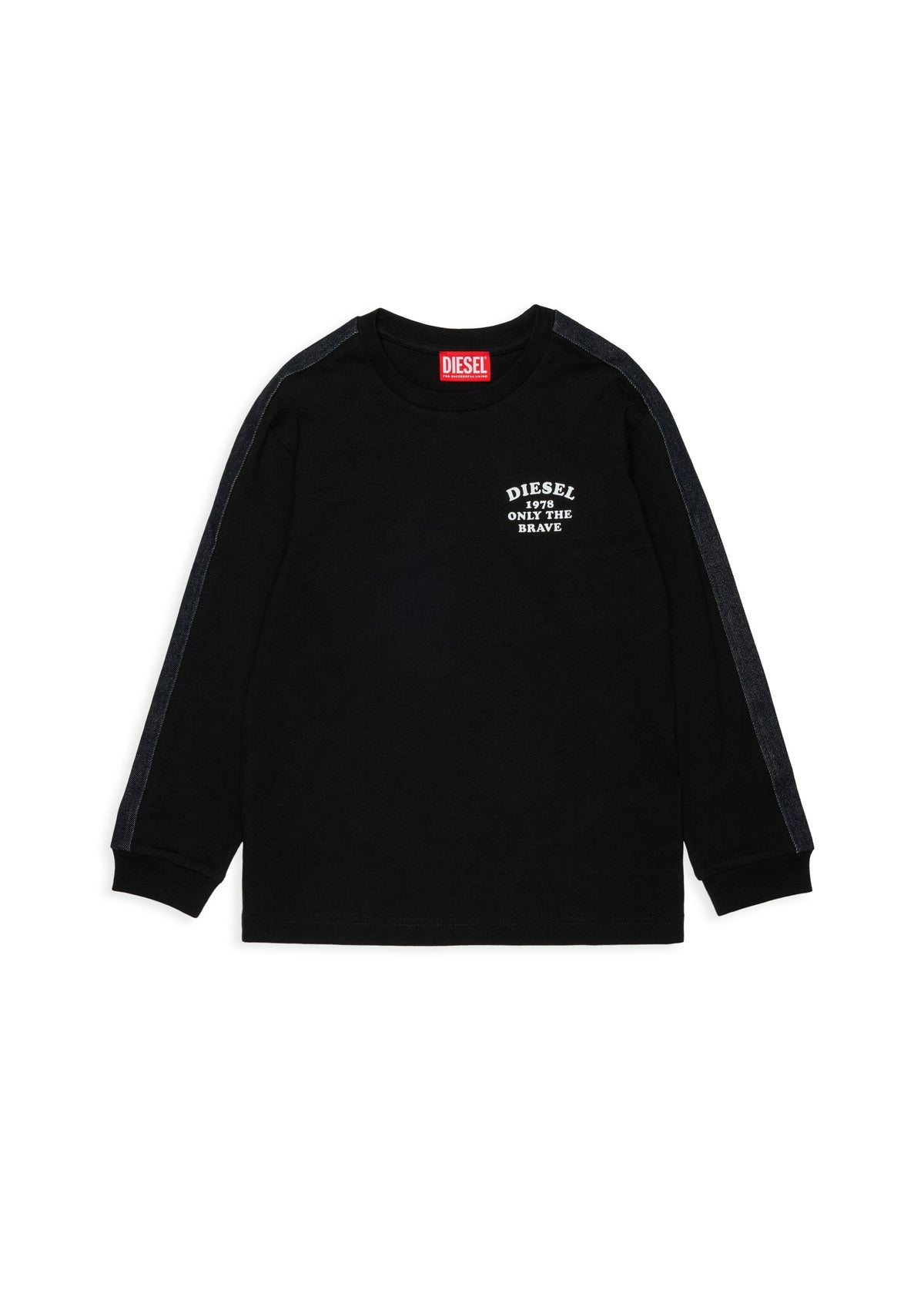 T-shirt a maniche lunghe con bande laterali per ragazzo