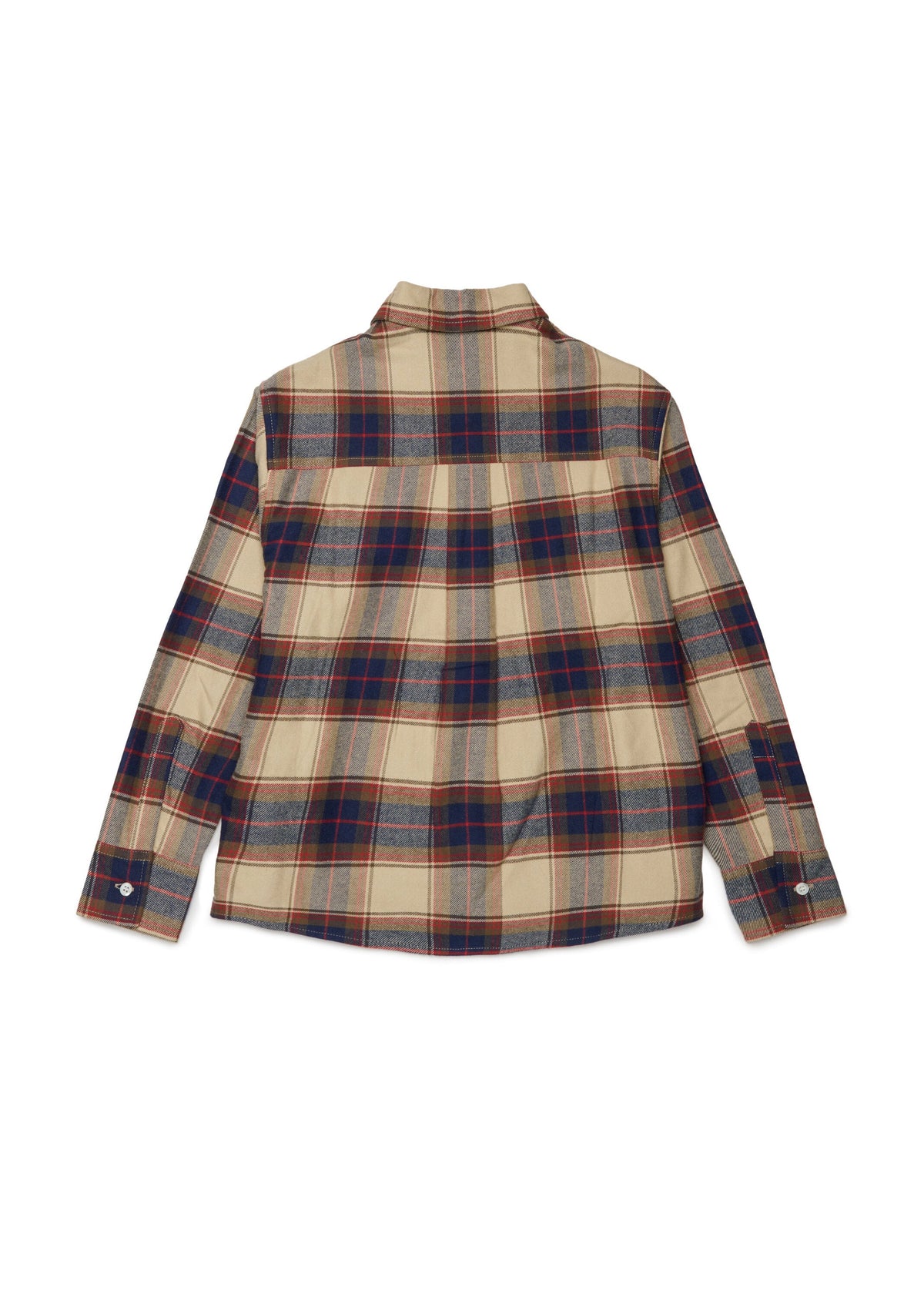Camicia a quadri con tasche a pattina per ragazzo