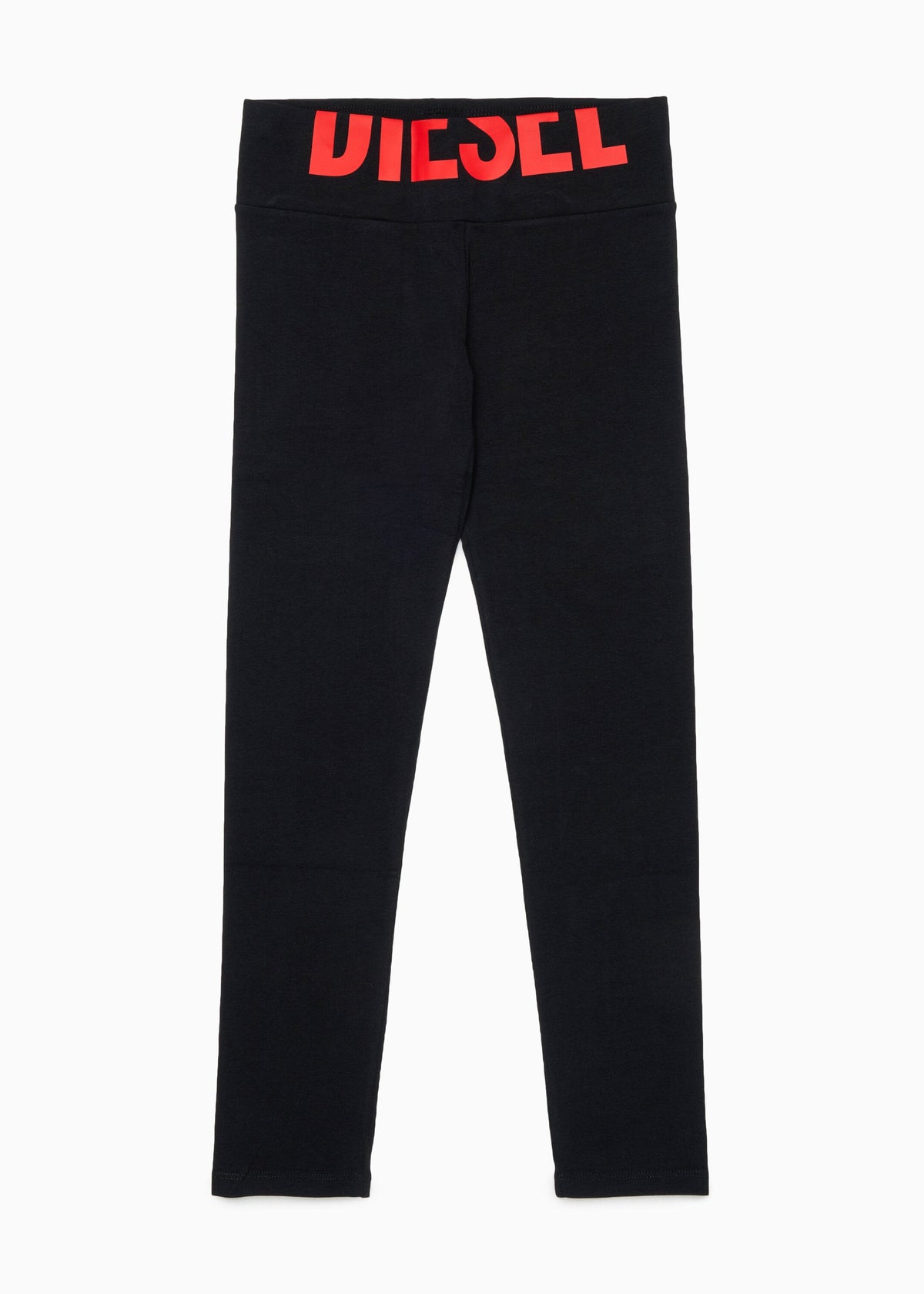 Leggings con logo in vita per ragazza - Nero