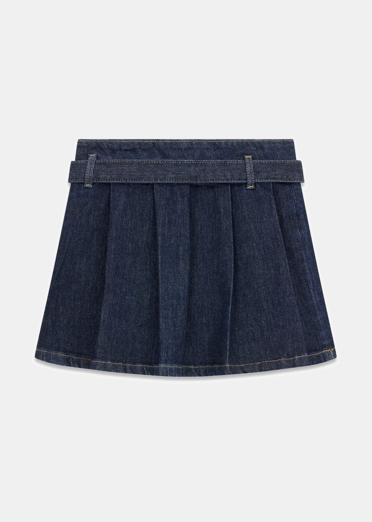 Mini gonna di Jeans plissettata