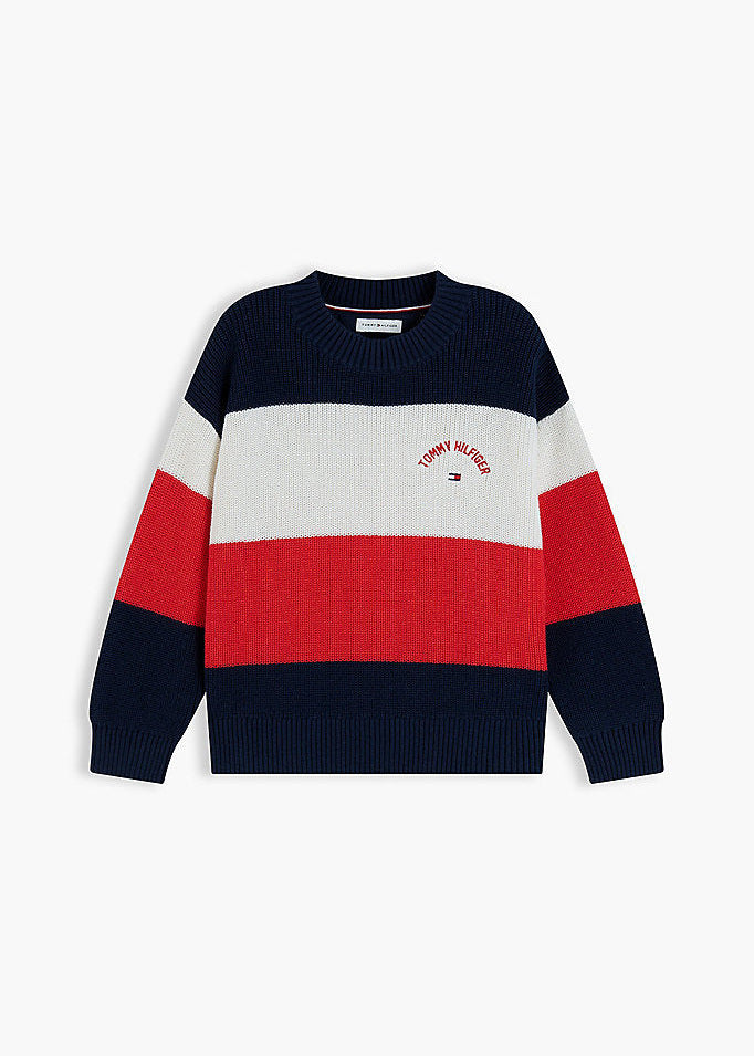 Pullover a righe color block