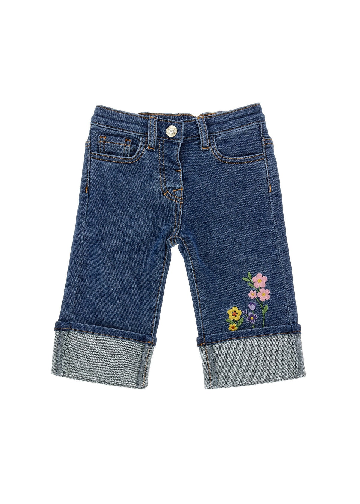 Jeans Monnalisa fiori ricamati