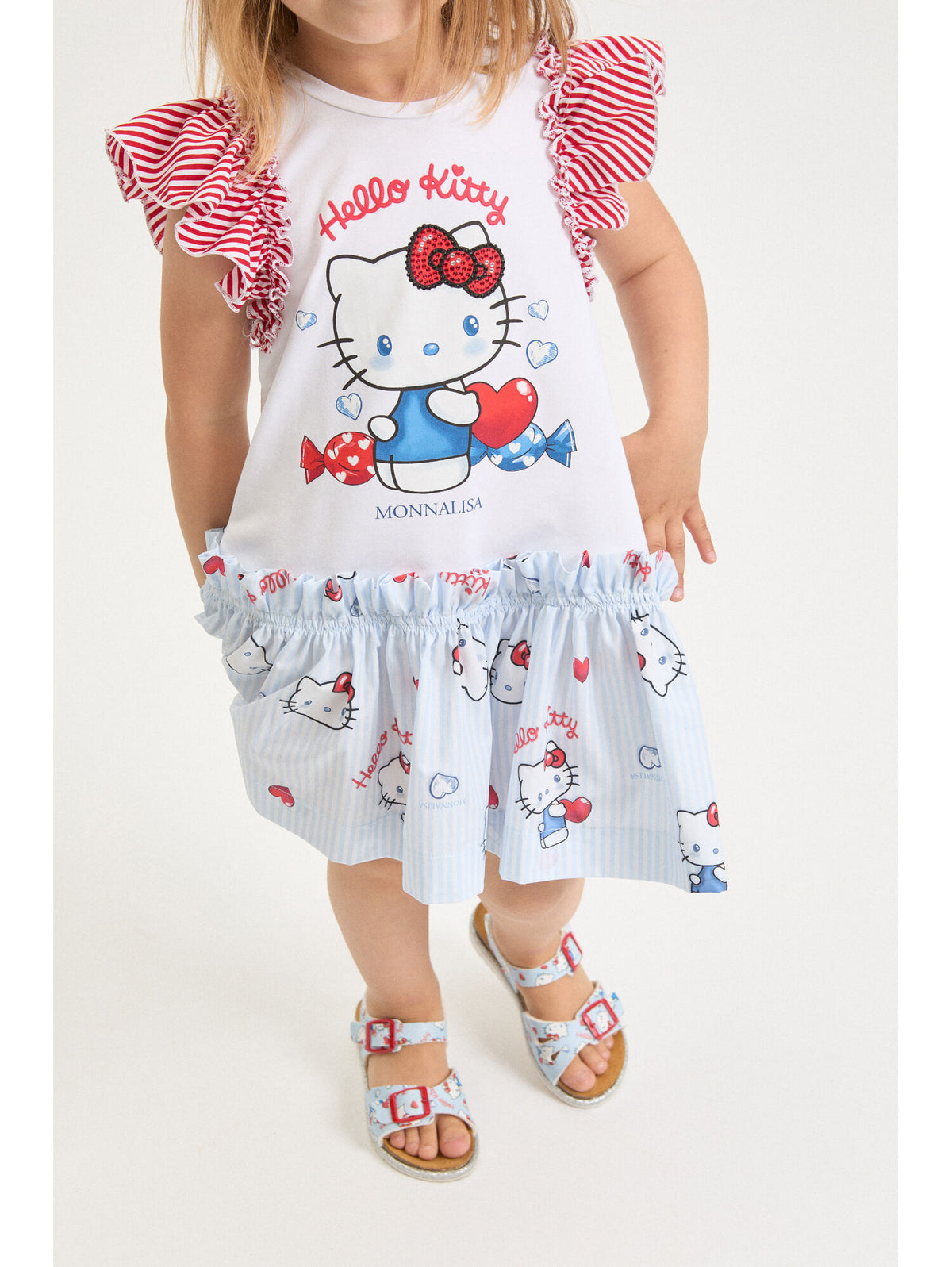 Vestito Hello Kitty con volants