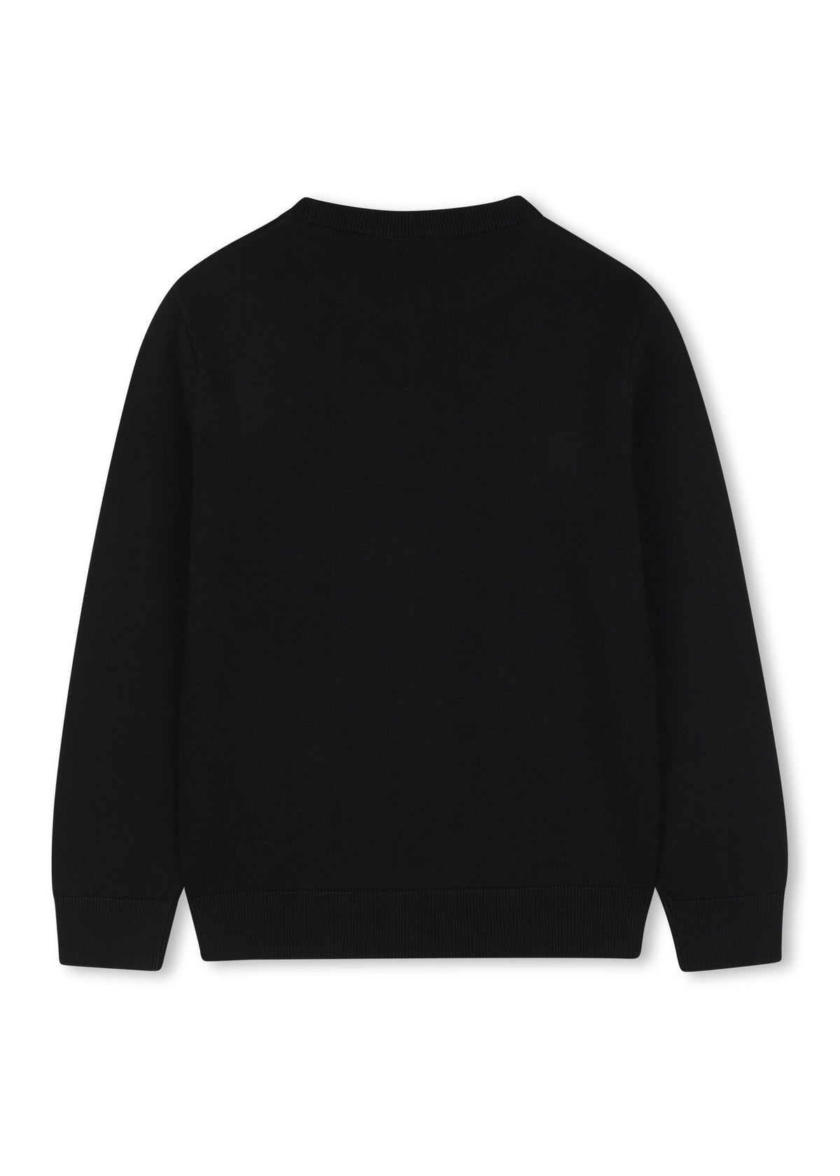 BOSS Kids Maglione girocollo con logo jacquard - Nero