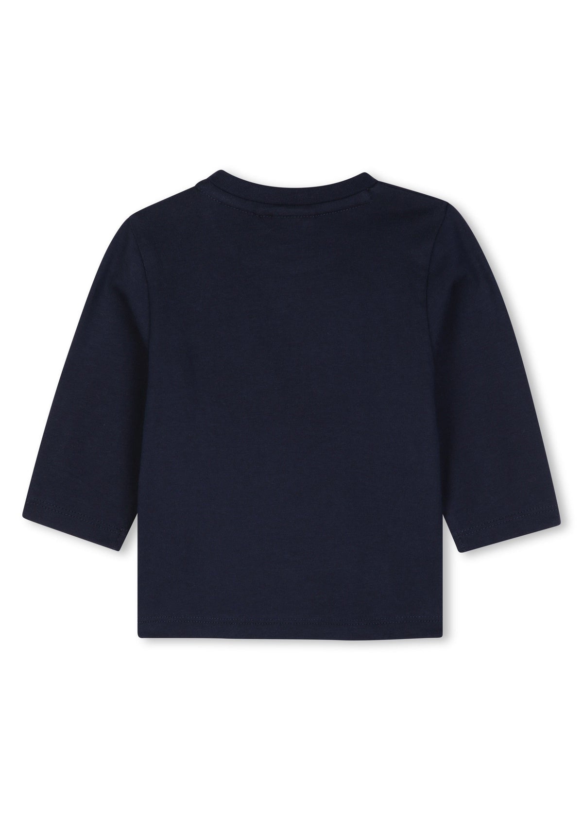 BOSS Kids Maglia a maniche lunghe con logo in rilievo - Marine