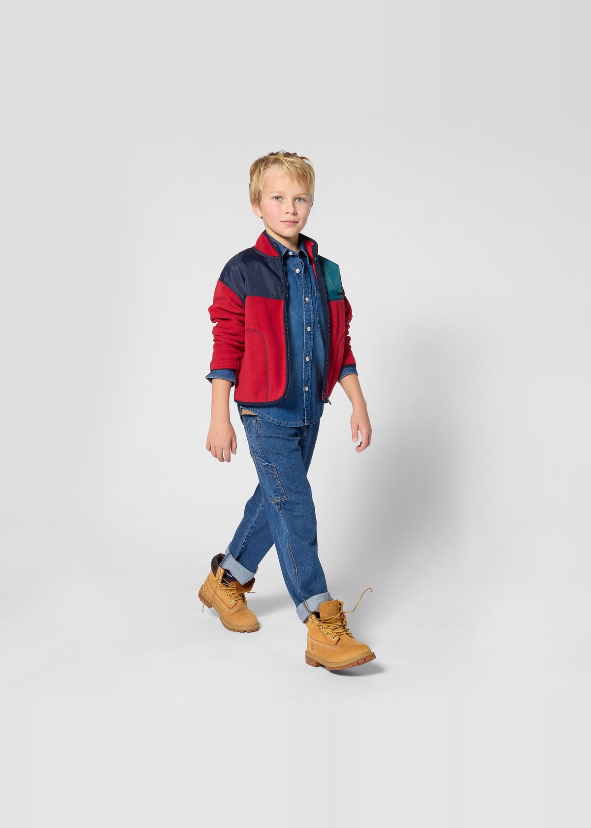 Timberland Kids Camicia in denim leggero - Denim chiaro