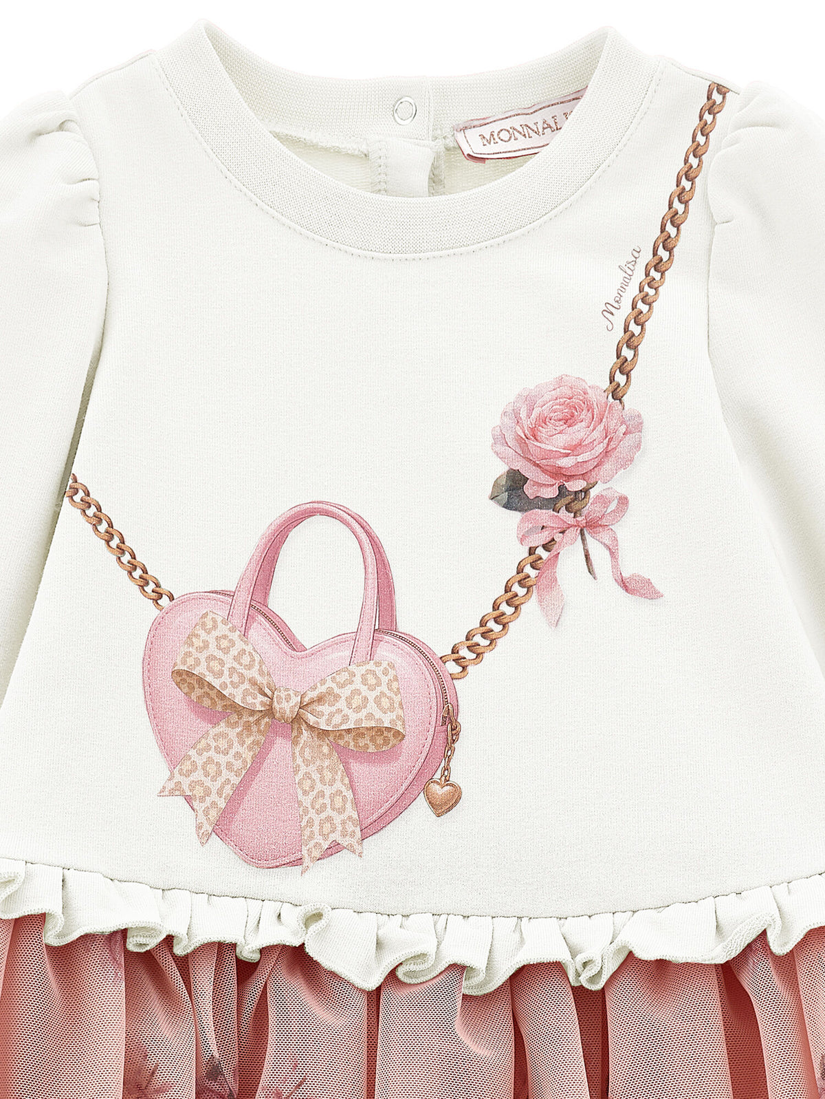 Abito Monnalisa Rose e Fiocco