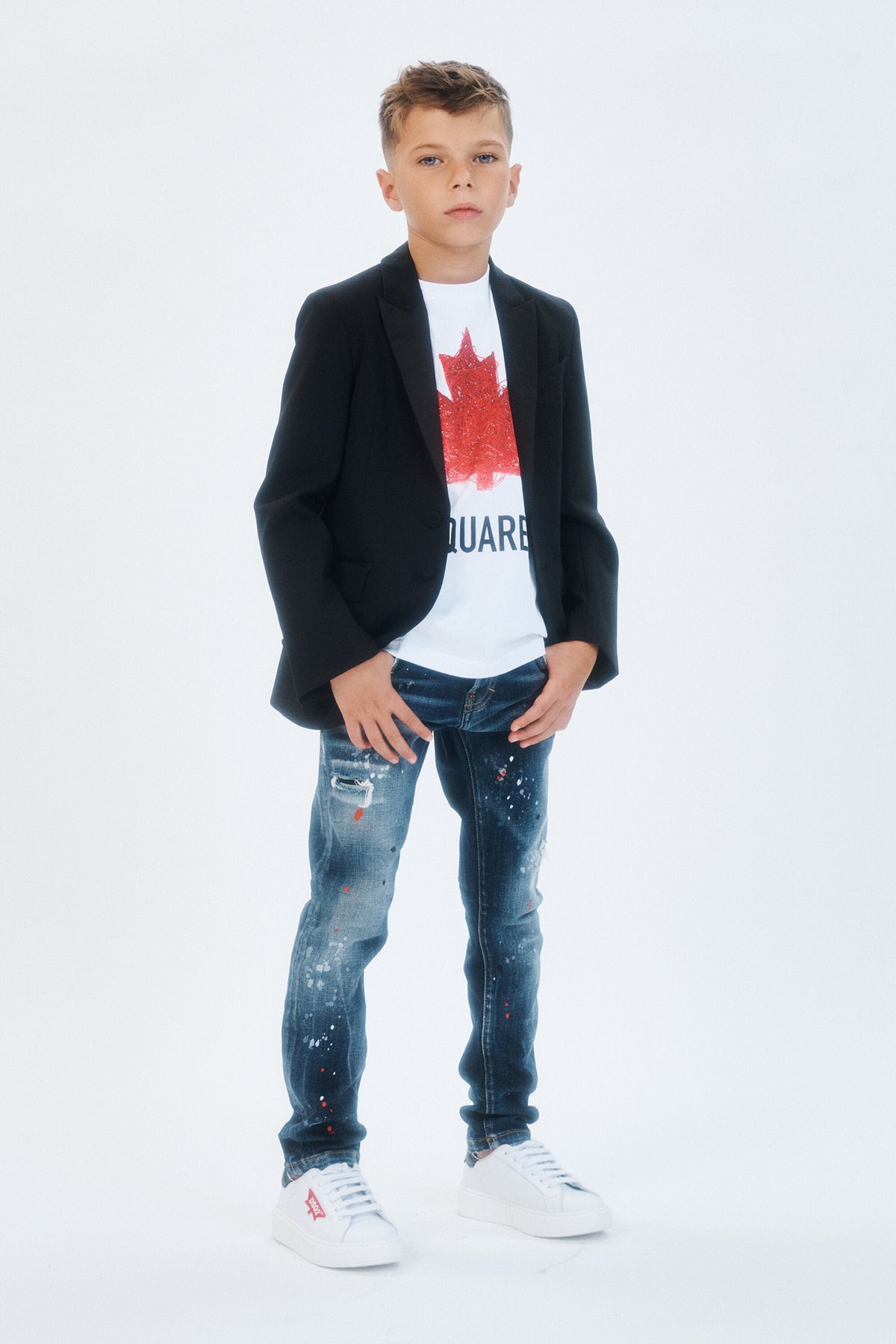 Giacca blazer in fresco di lana