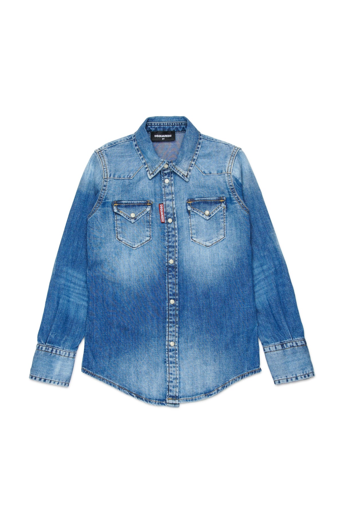Camicia in denim con logo