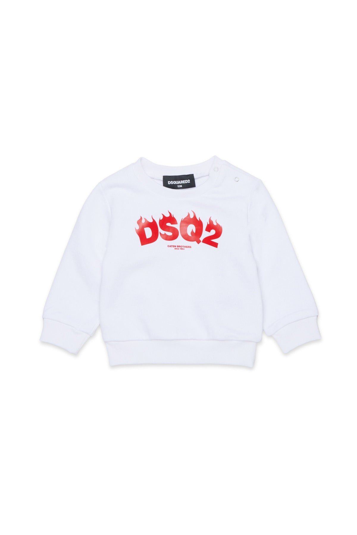 Felpa girocollo con logo DSQ2
