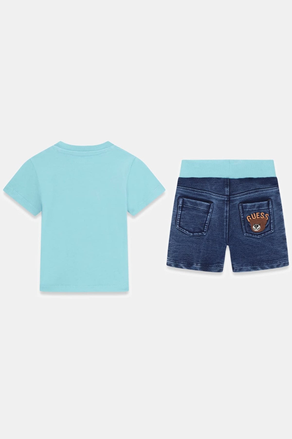 Set T-shirt e shorts in denim