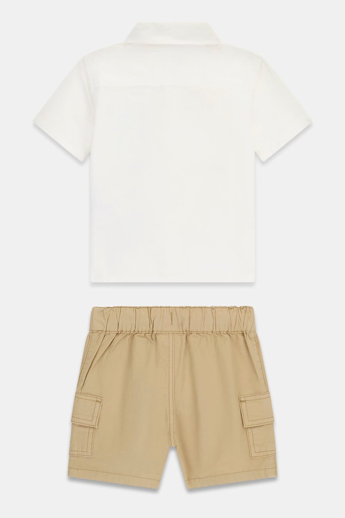 Set camicia e pantaloncini in popeline