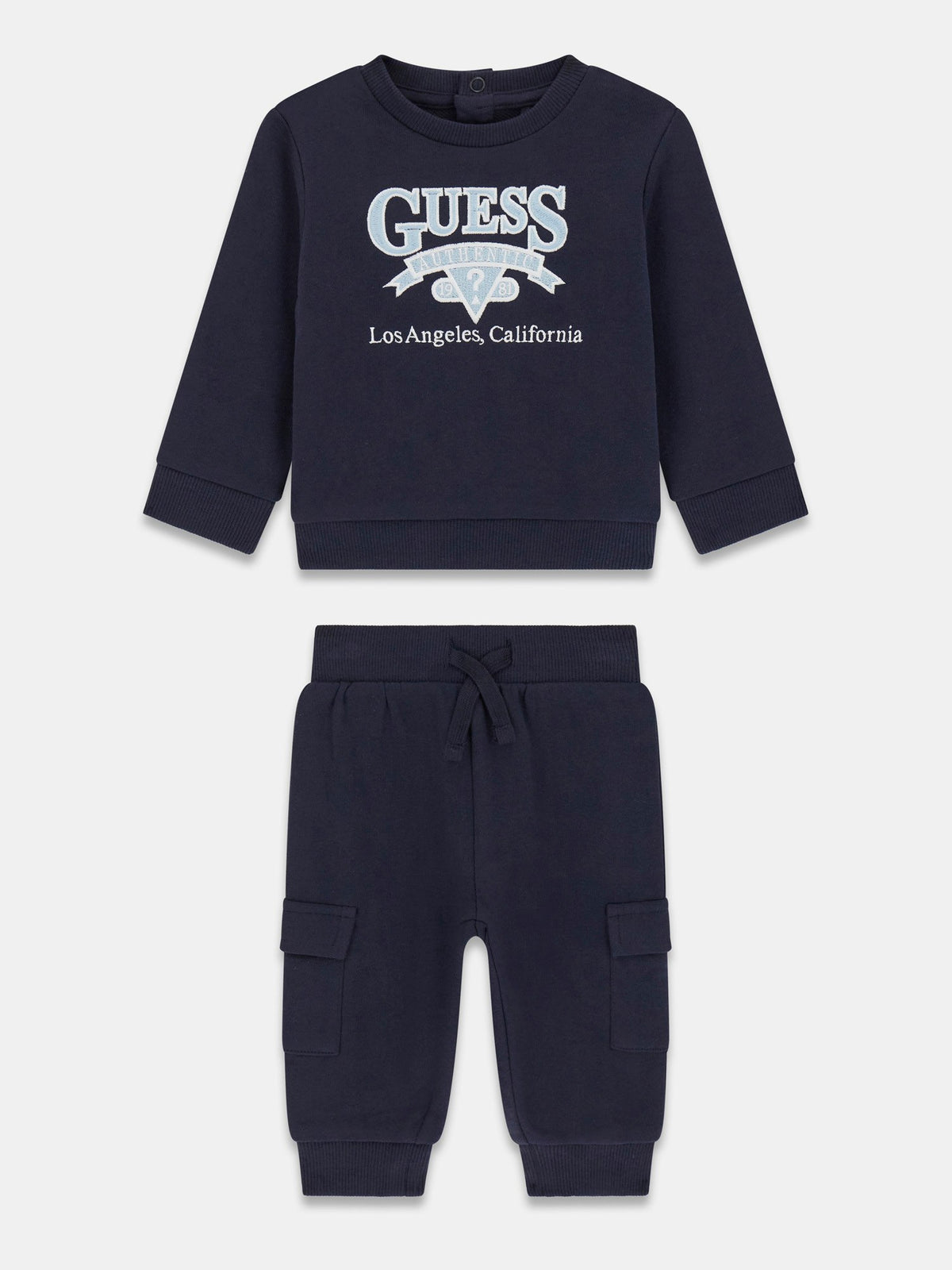 Set felpa e pantaloni con logo stampato