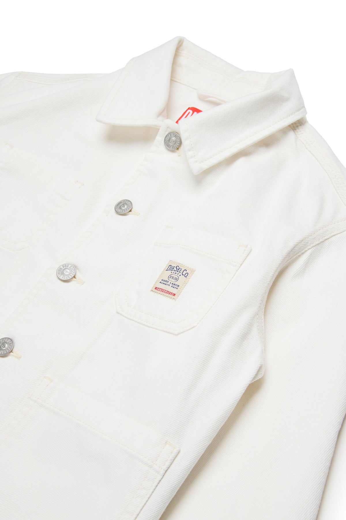 Giacca denim con logo