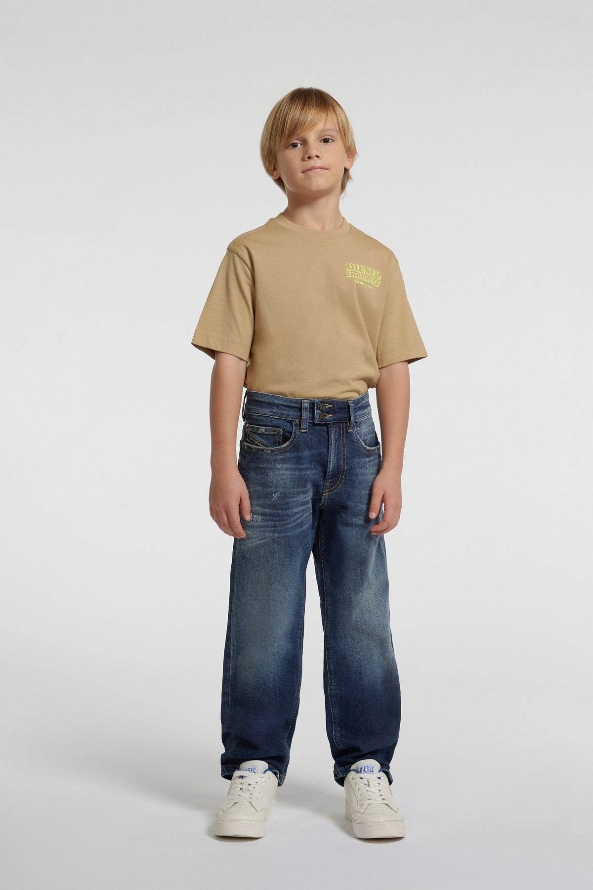Jeans relaxed lavaggio blu medio - D-Maki