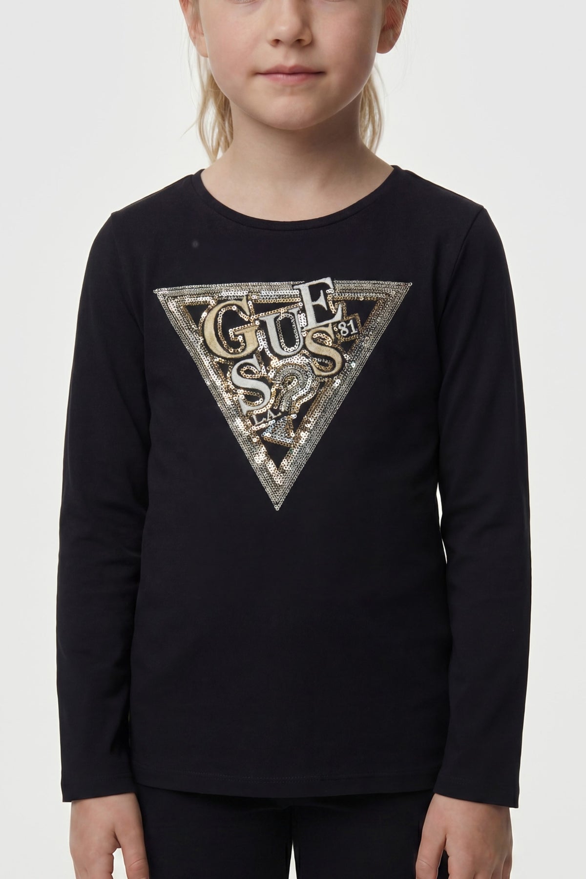 T-shirt logo con paillettes