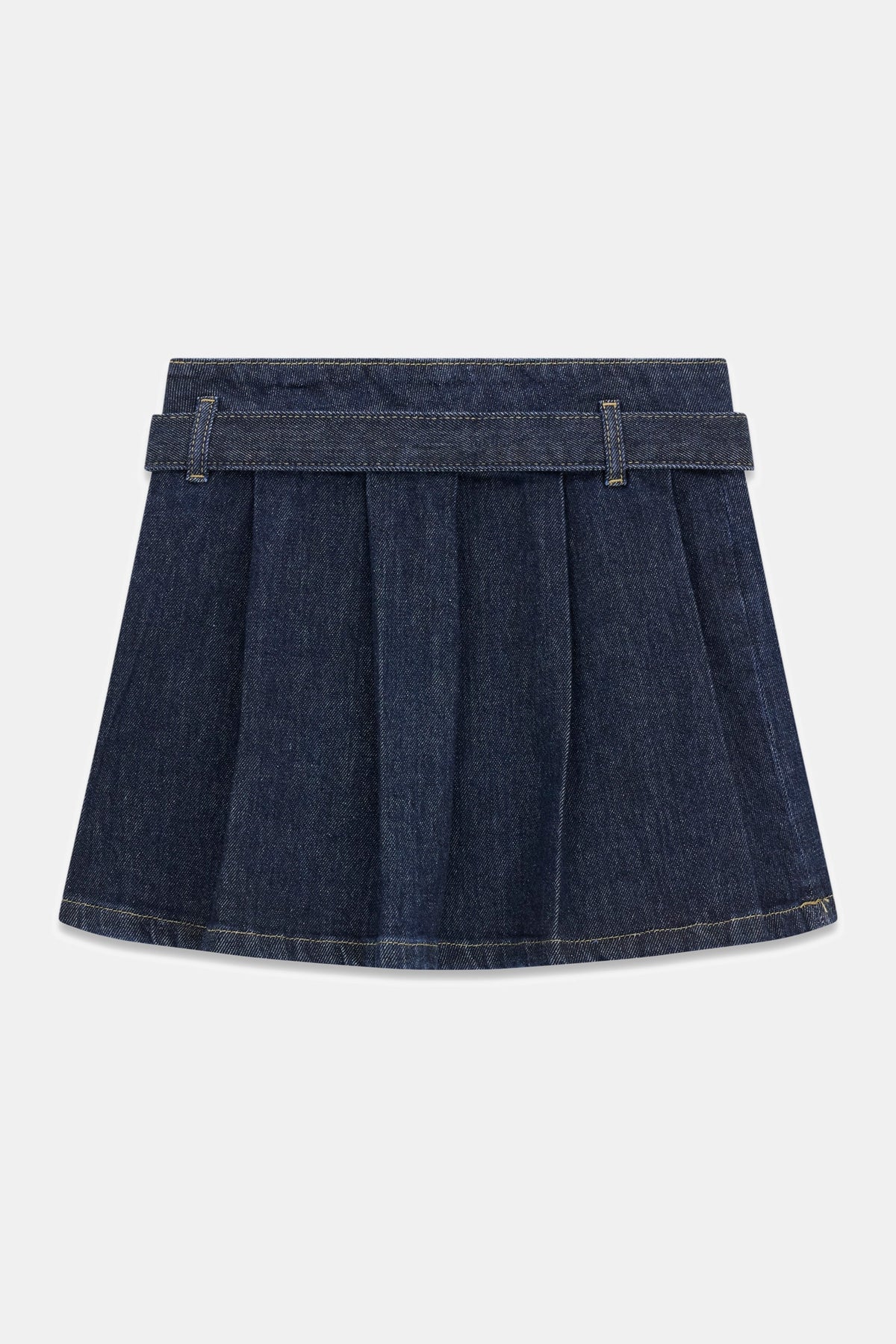 Mini gonna di Jeans plissettata