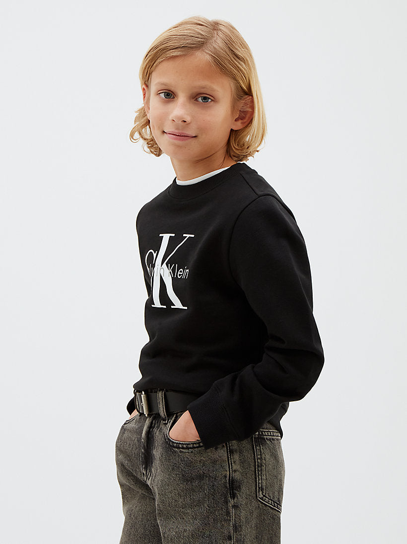 Felpa con logo con firma bambino