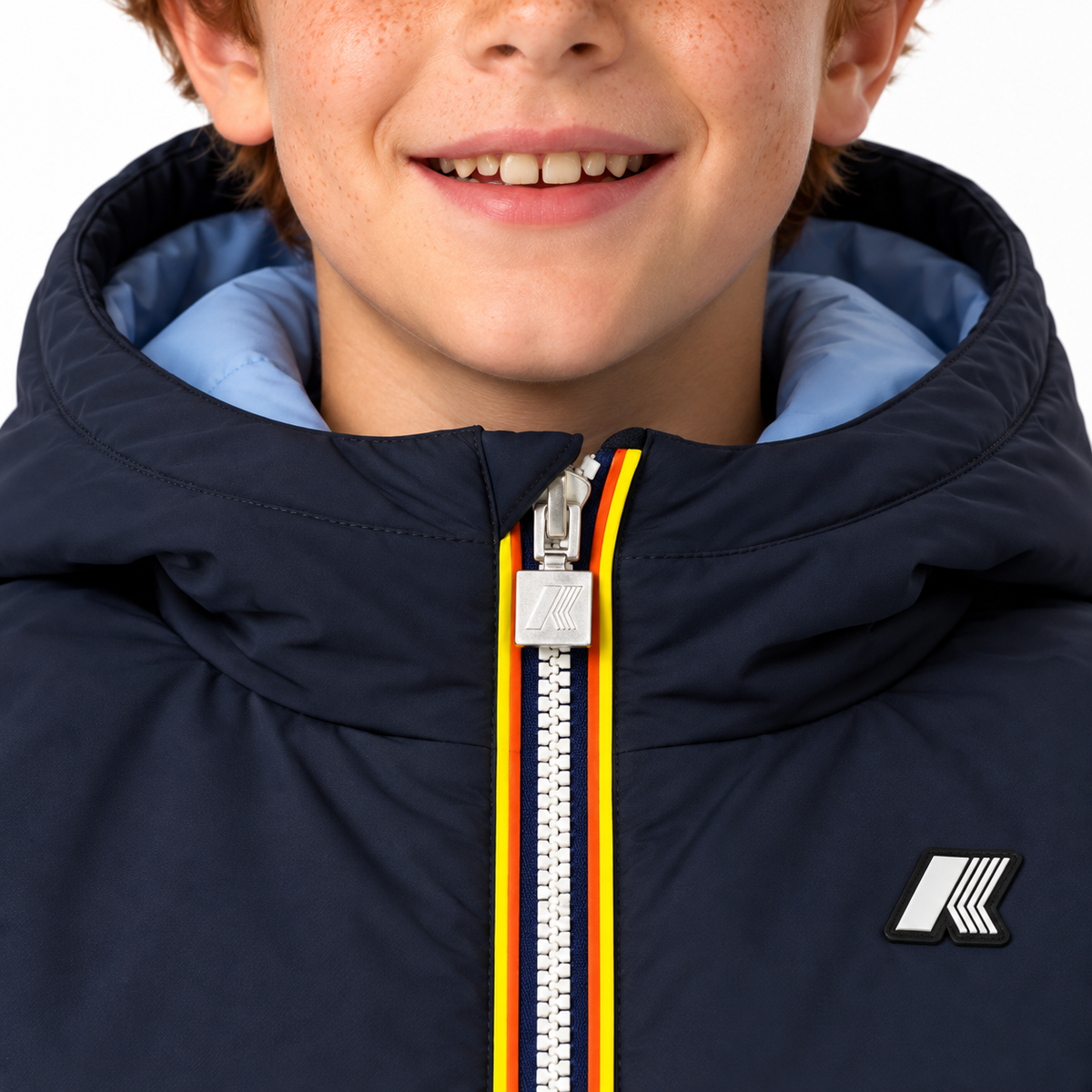 Giubbotto Jack Warm Double per bambino - Blu navy/Azzurro