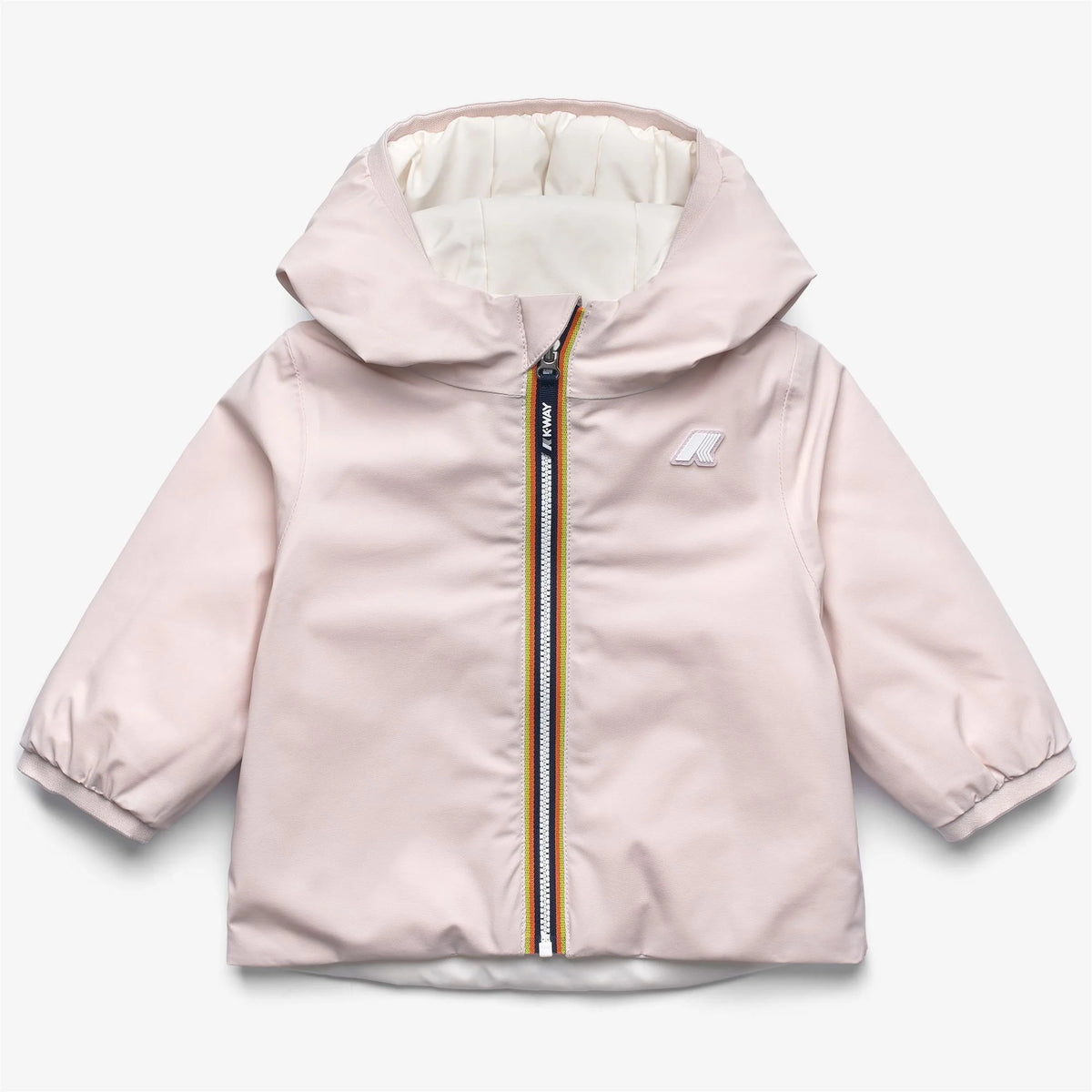 Giubbotto Jack Warm Double reversibile per neonata - Rosa/Bianco
