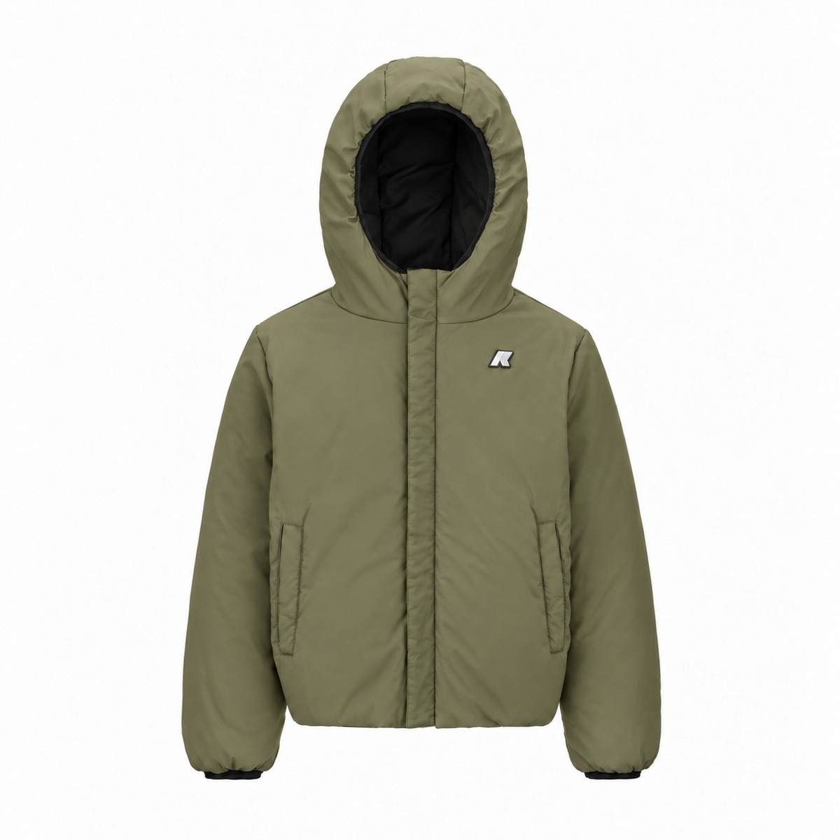 Giubbotto Jack Warm Double per bambino - Nero/Verde militare