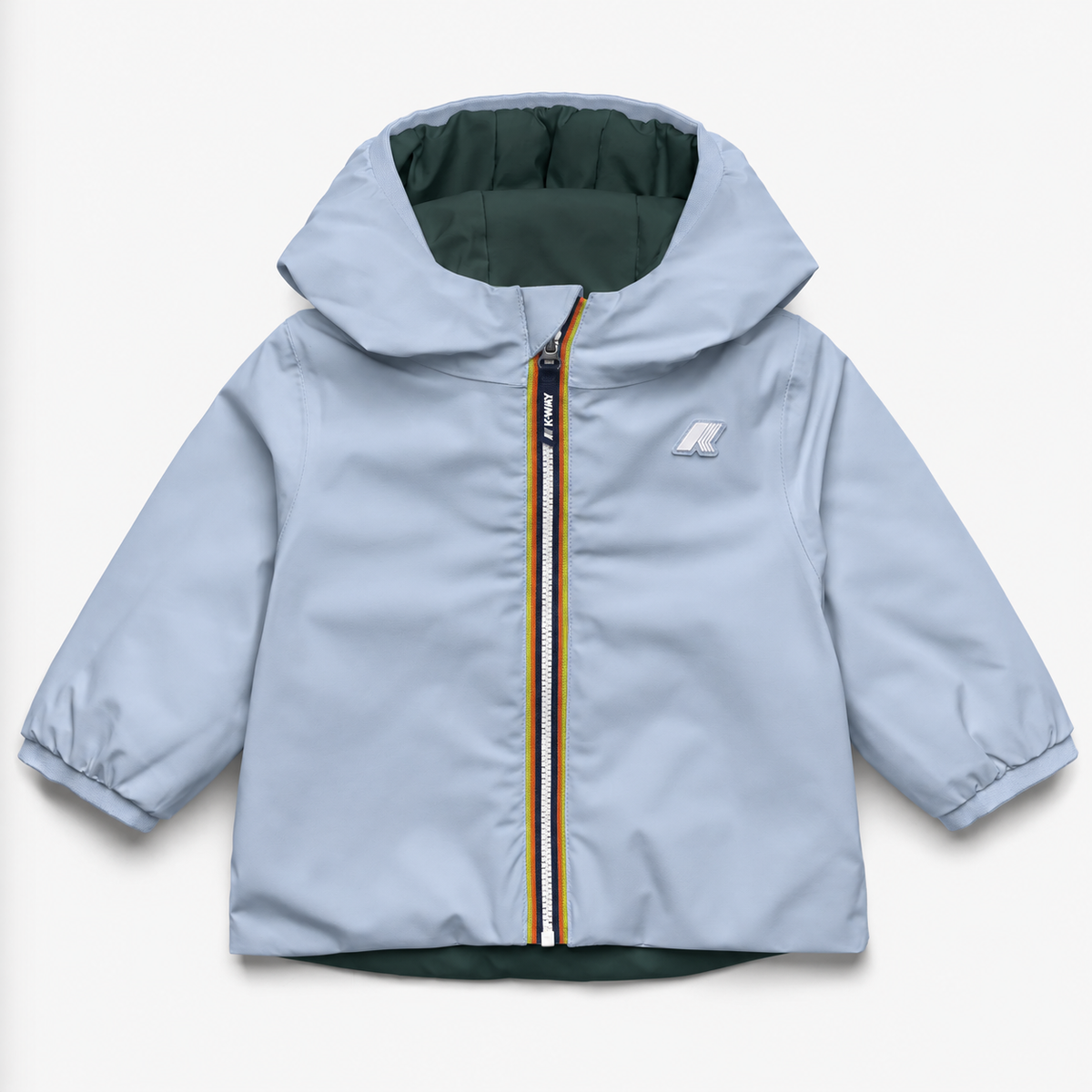 Giubbotto Jack Warm Double per neonato - Celeste/Verde scuro