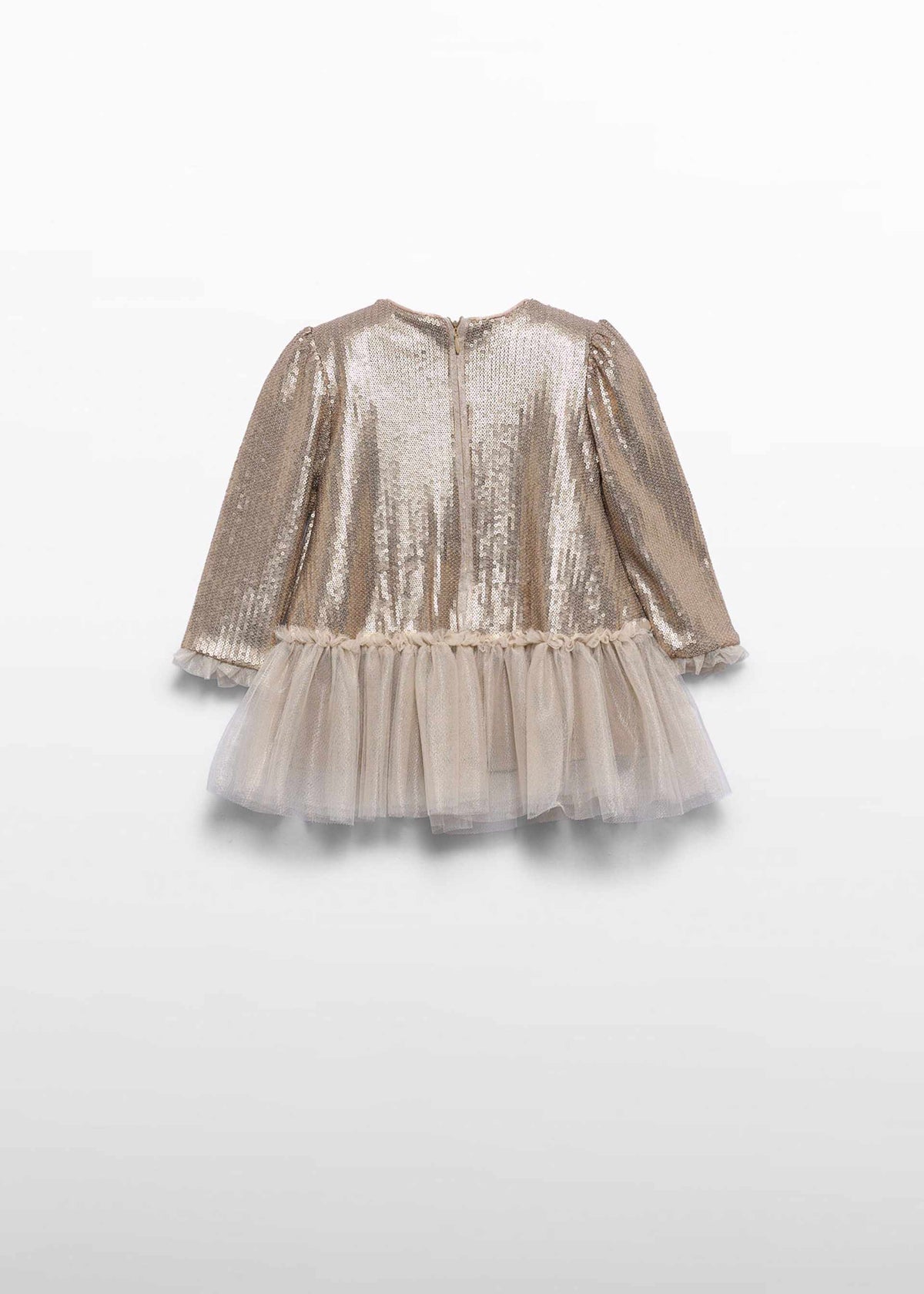 Abito Lustrini Neonata - Champagne