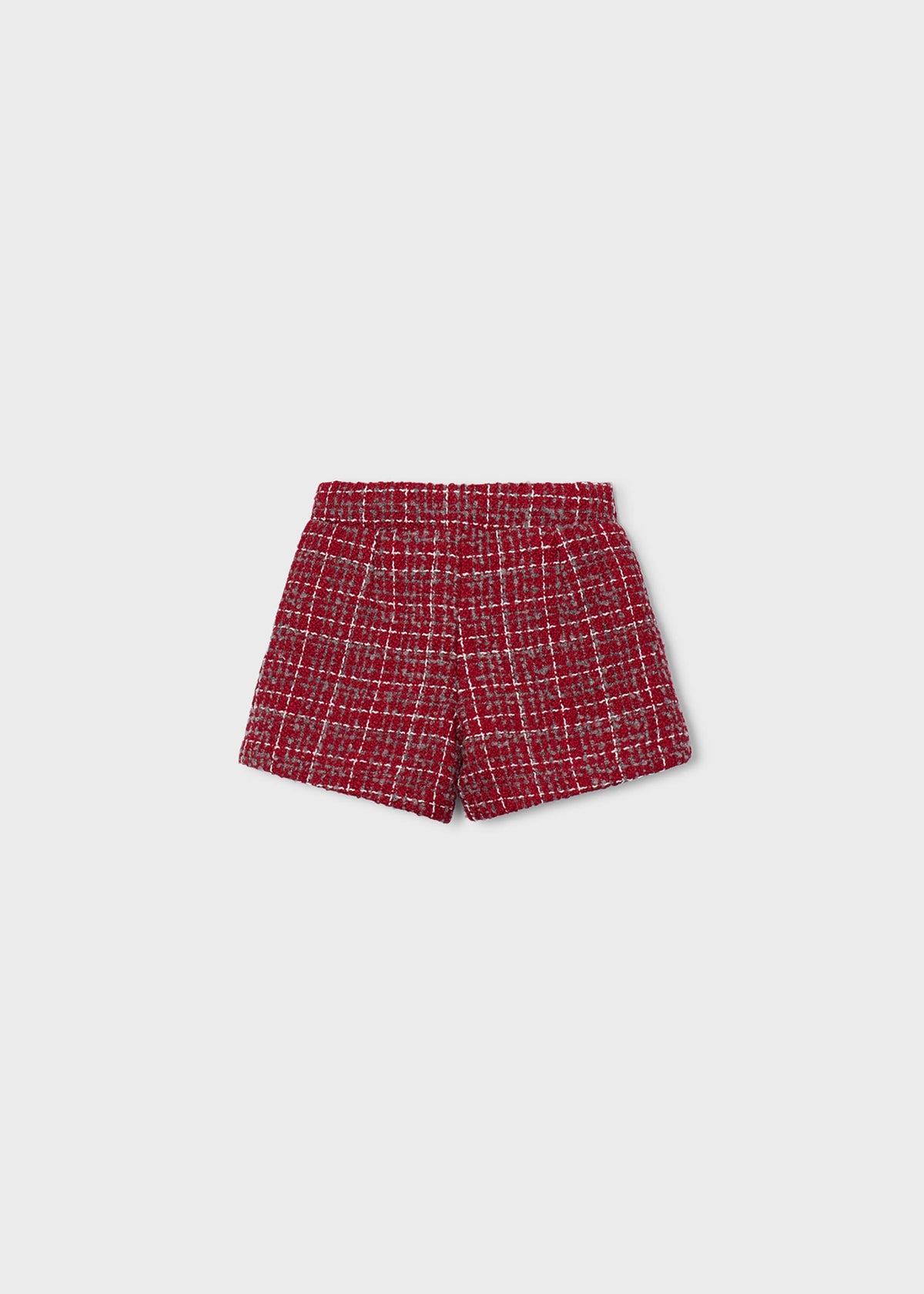 Bermuda tweed bambina - Rosso