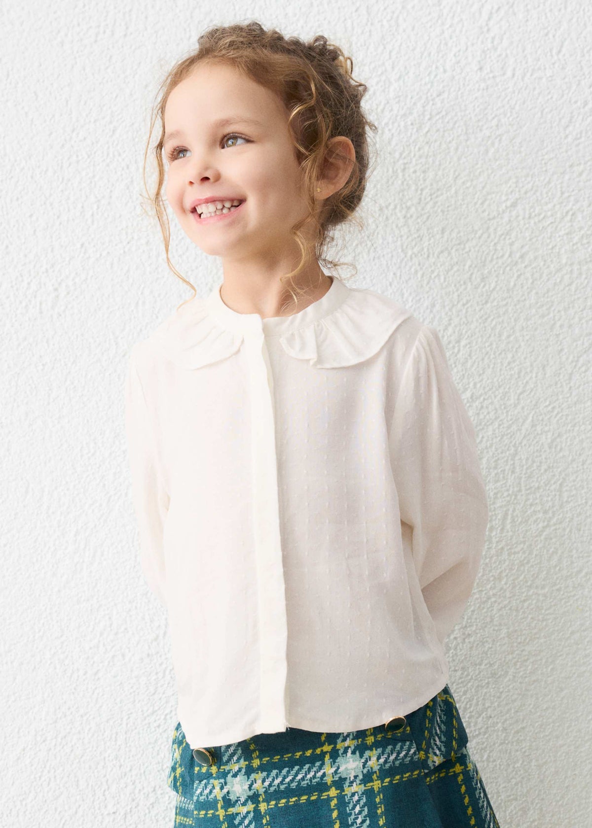 Blusa bambina - Panna