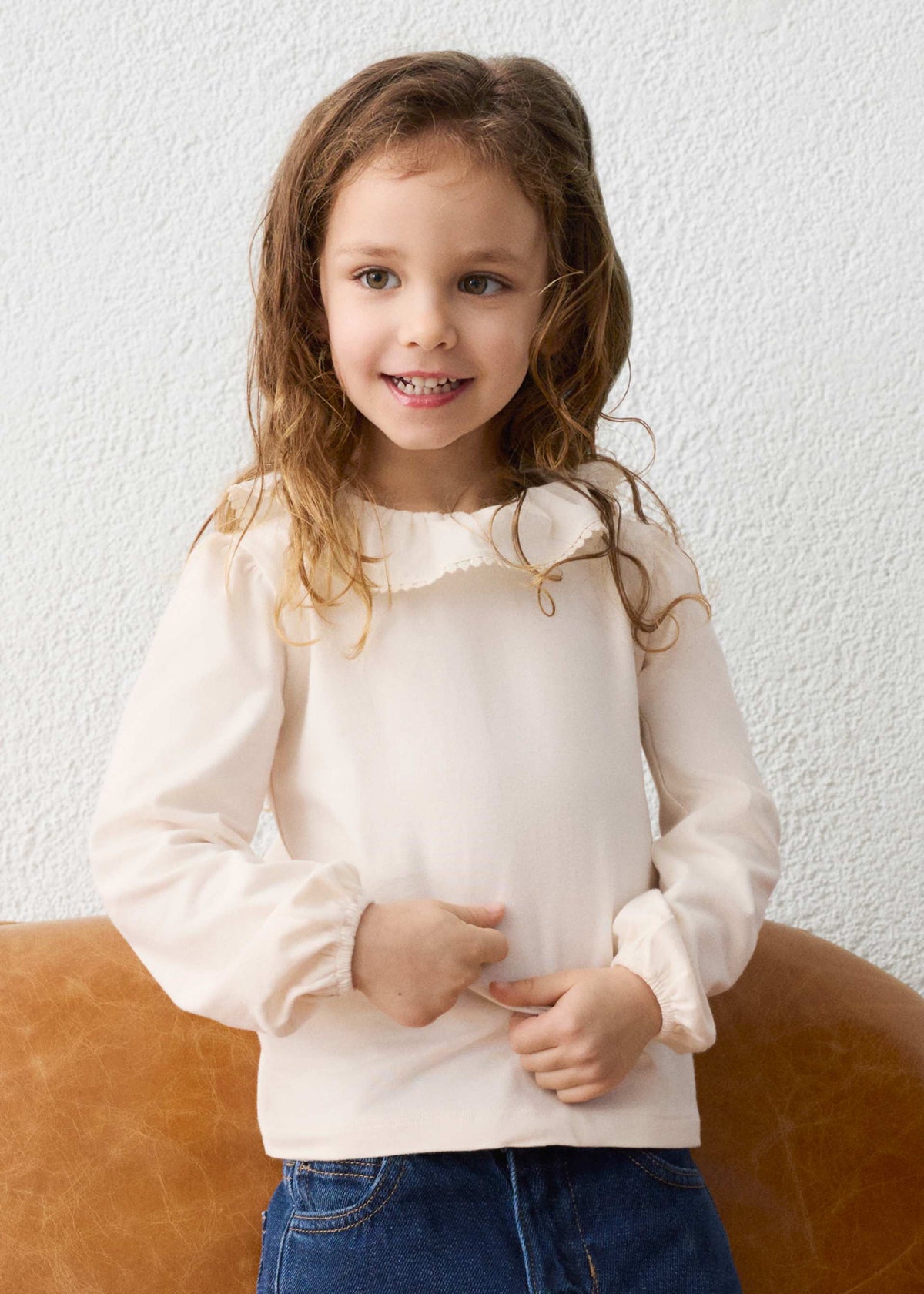 Blusa colletto volant bambina - Soia