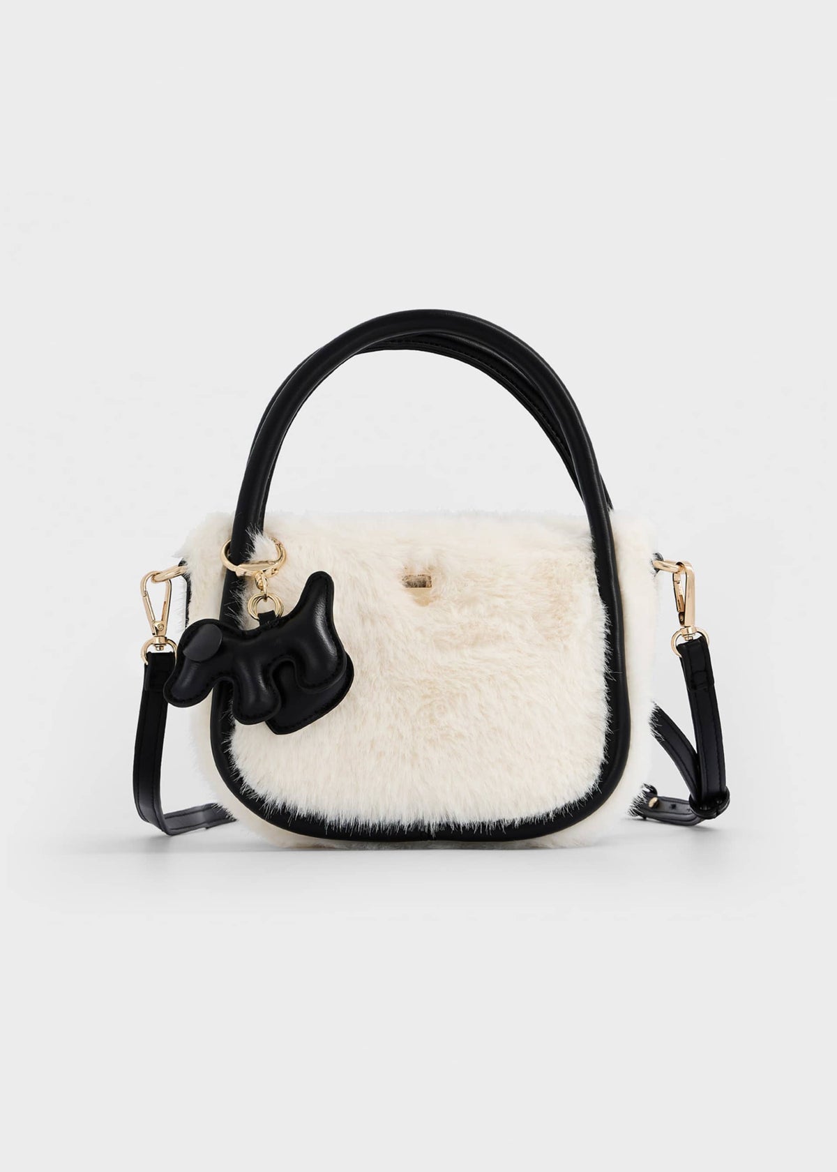 Borsa pellicciotto bambina - Negro