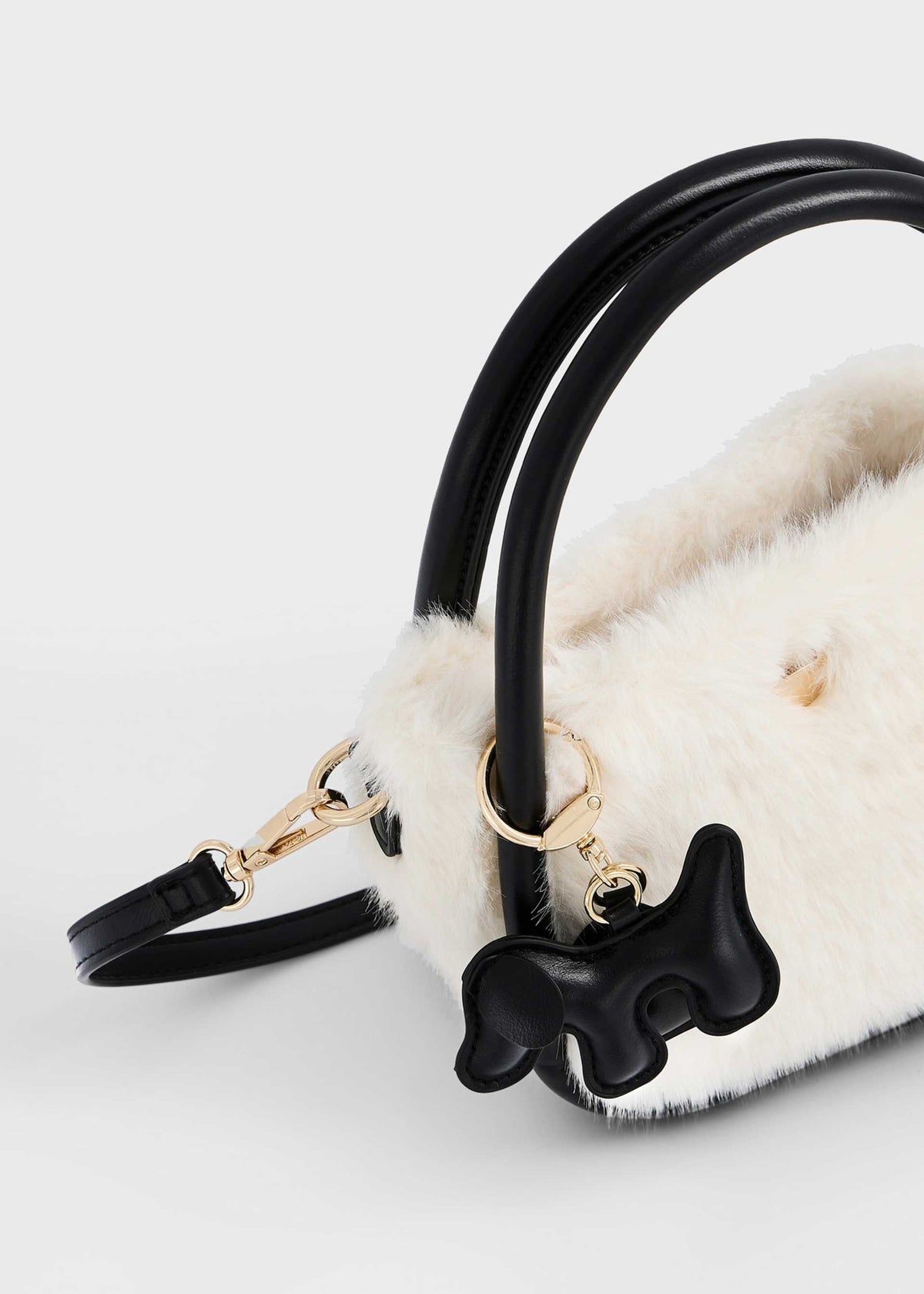 Borsa pellicciotto bambina - Negro