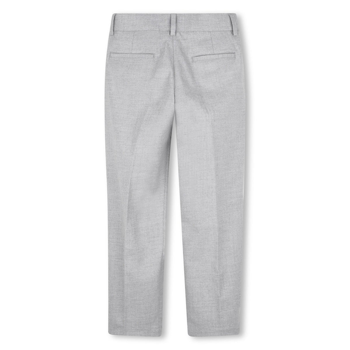 BOSS Kids Pantaloni eleganti in twill - Grigio