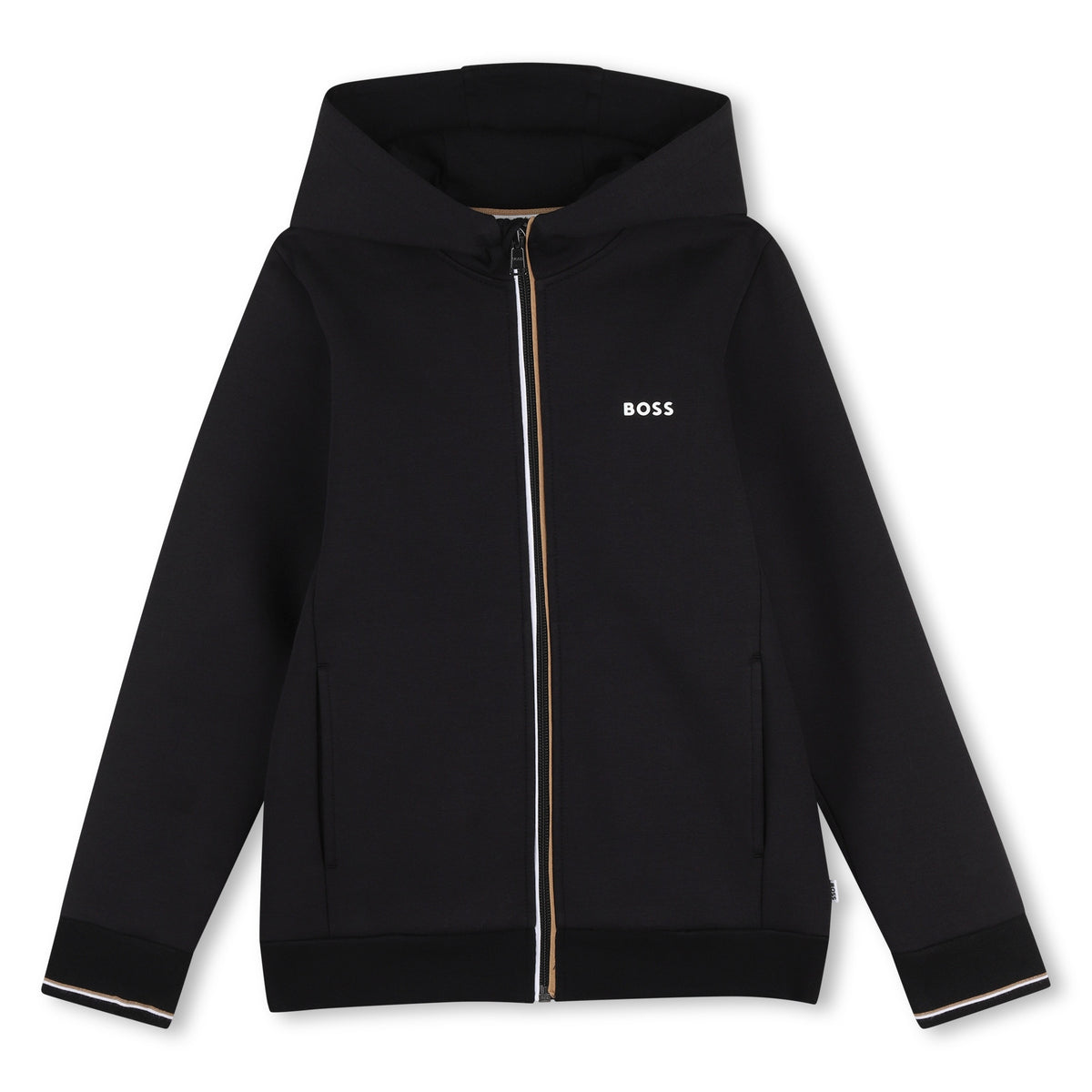 BOSS Kids Tuta con felpa con cappuccio e pantaloni - Nero