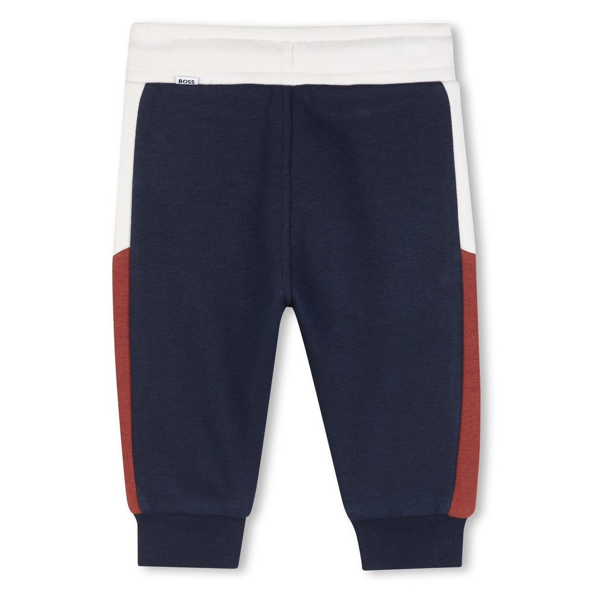 BOSS Kids Pantaloni jogging in felpa con dettagli a contrasto - Marine