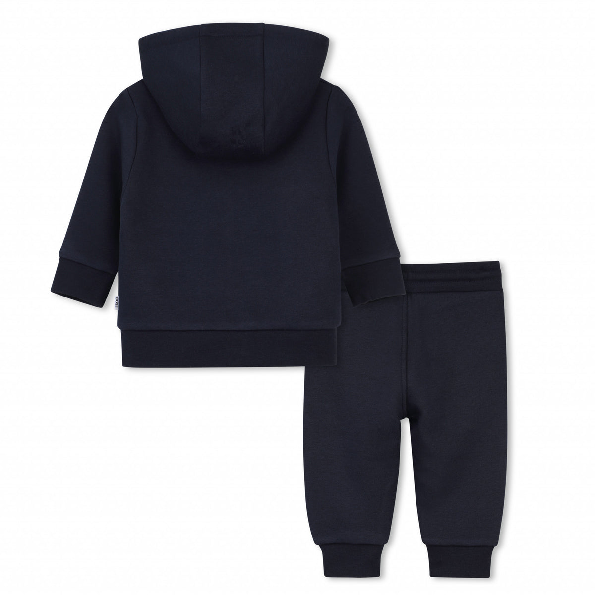 BOSS Kids Tuta con felpa con cappuccio e ricamo Double B - Marine