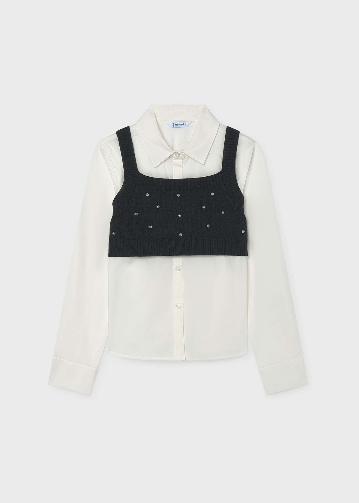 Camicia e top ragazza - Nero