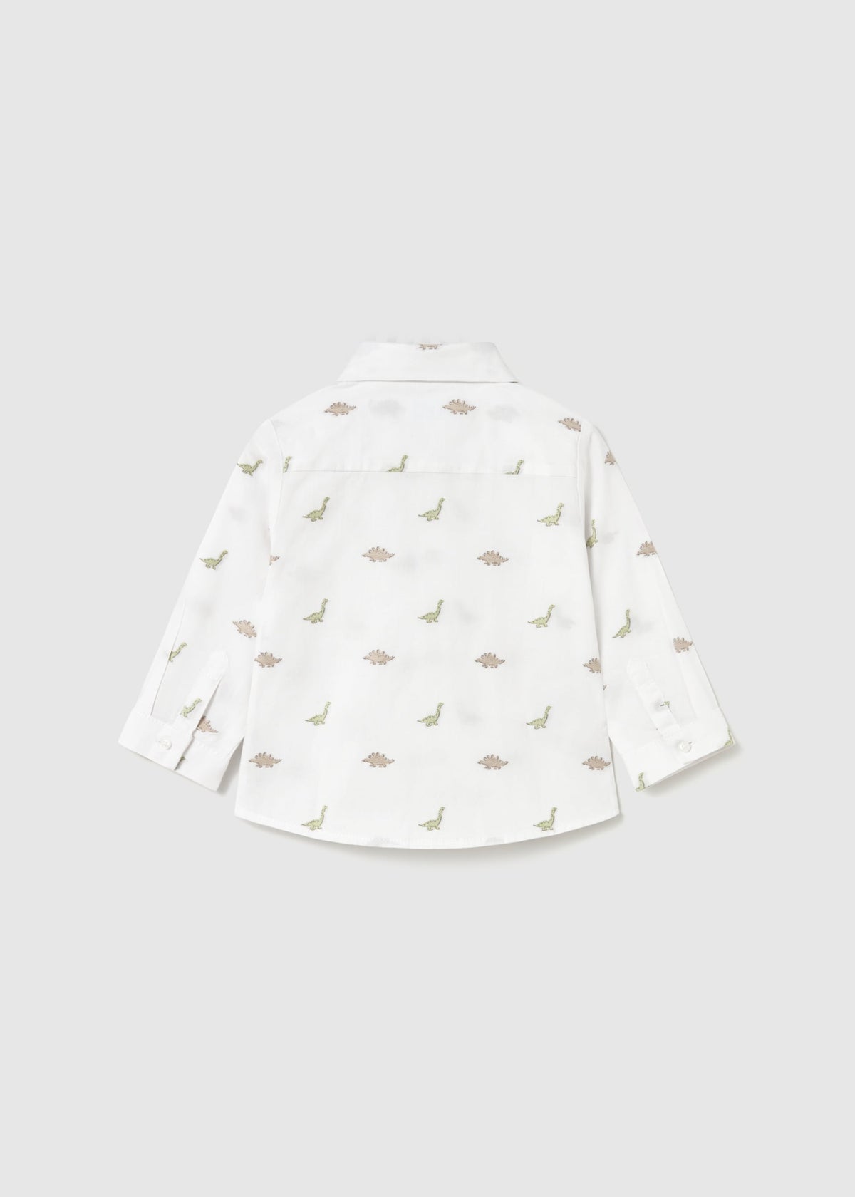 Camicia jacquard stampata neonato - Dinosauri