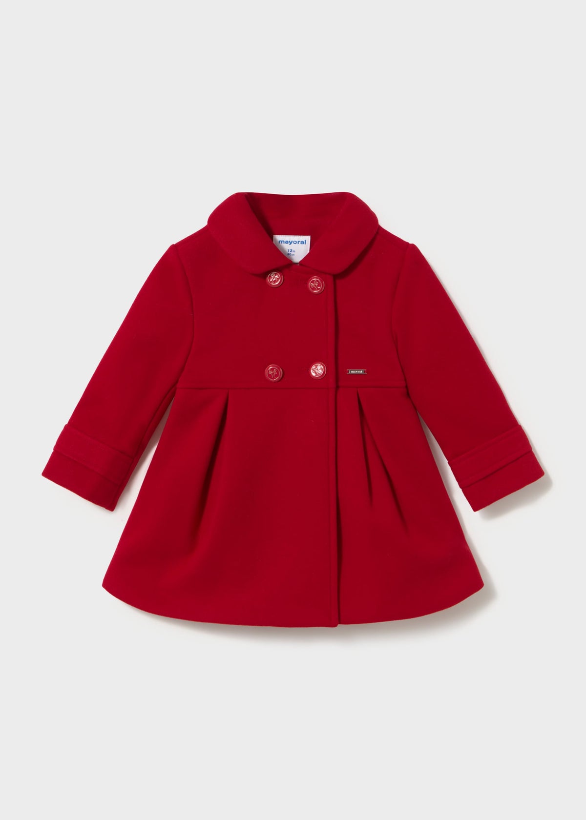Cappotto panno neonata - Rosso