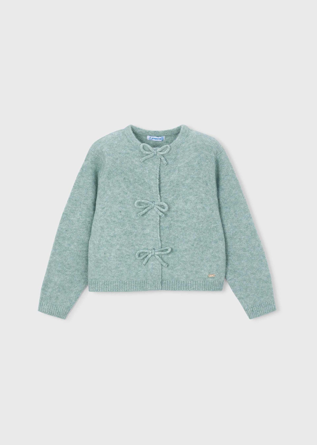 Cardigan a maglia con fiocchi bambina - Mix