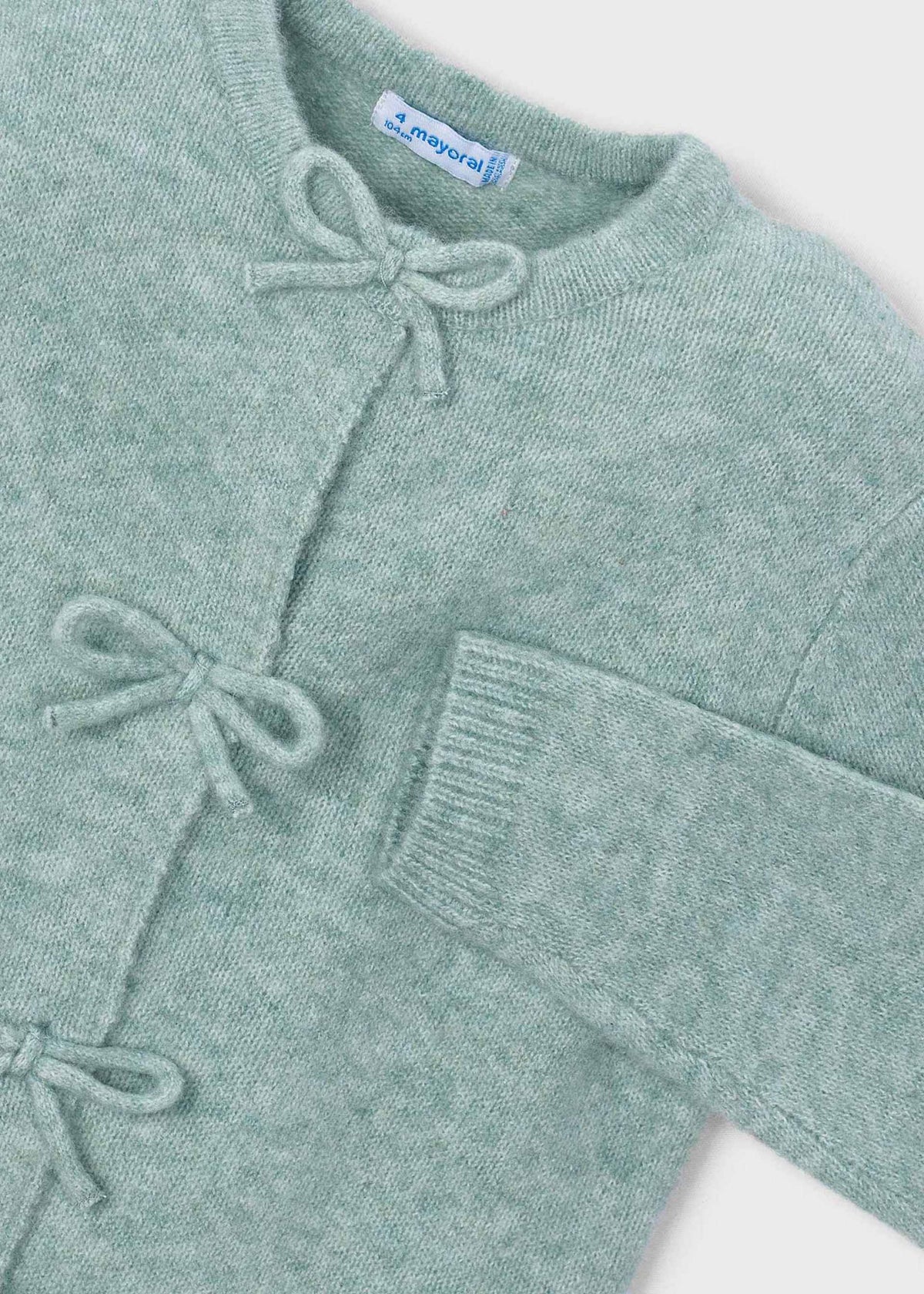 Cardigan a maglia con fiocchi bambina - Mix