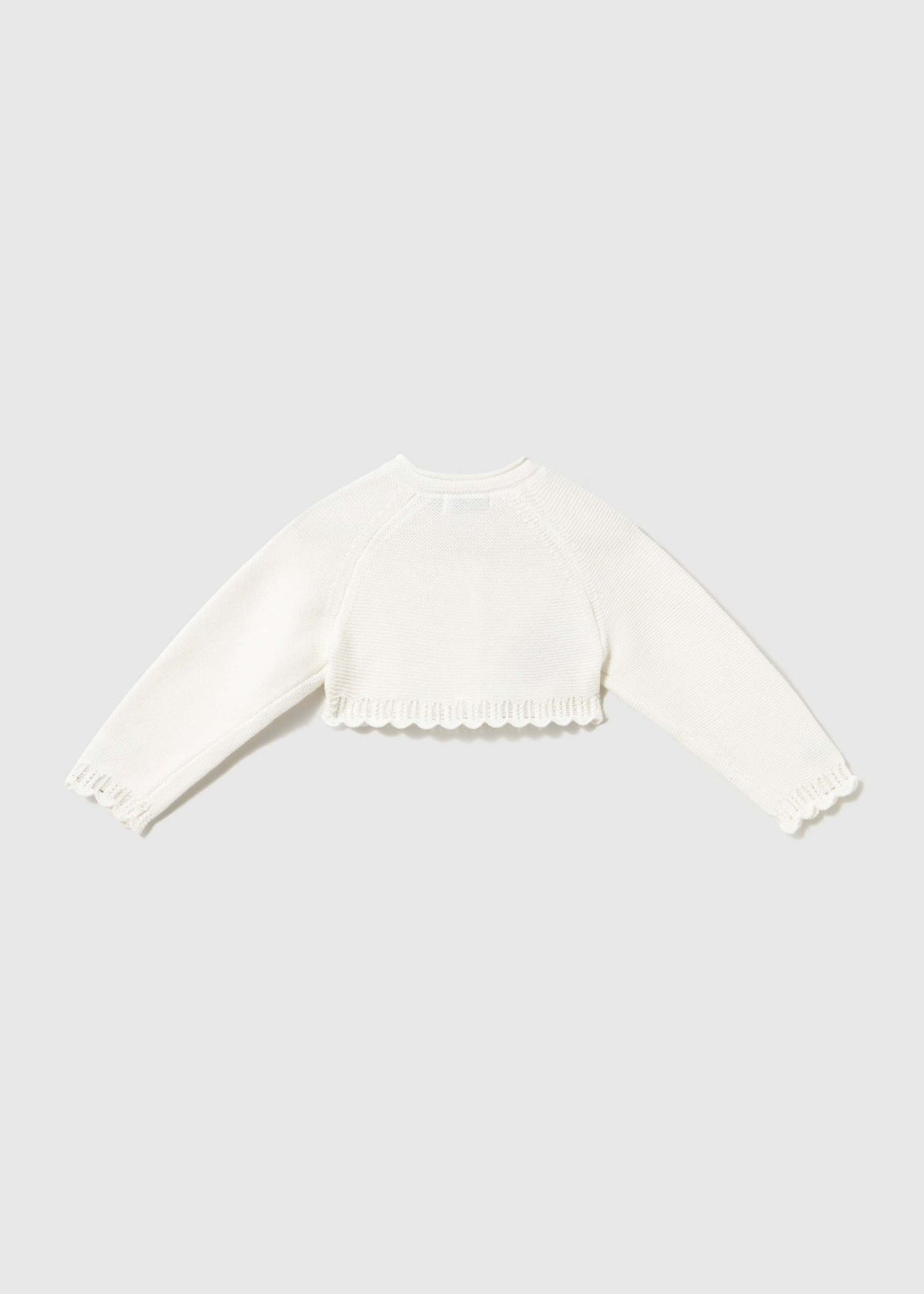 Cardigan basico maglia bimba - Panna