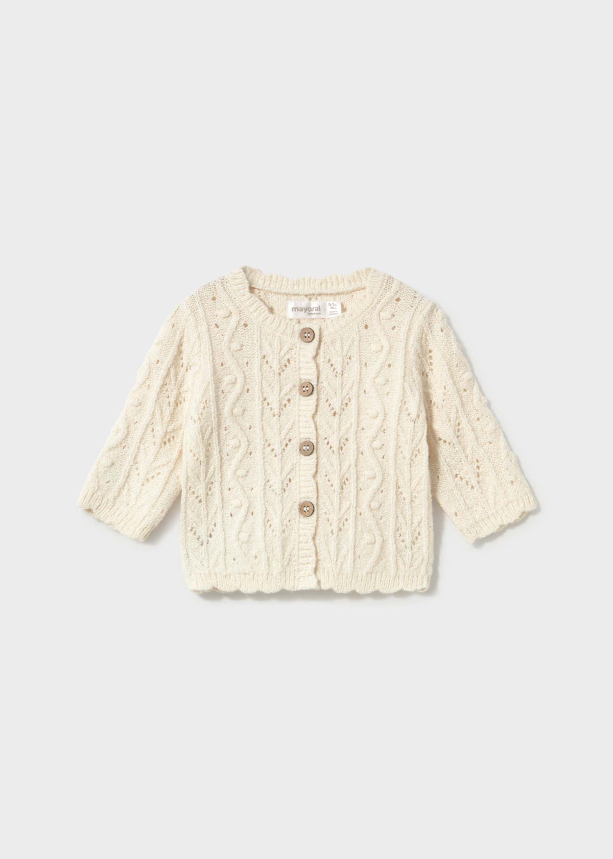 Cardigan in maglia neonata - Ceramica