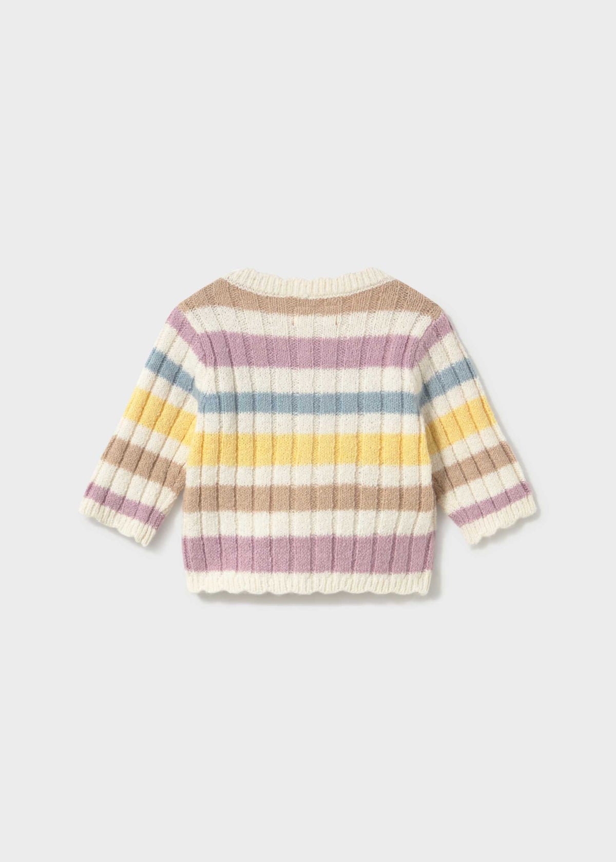 Cardigan in maglia neonata - Righe