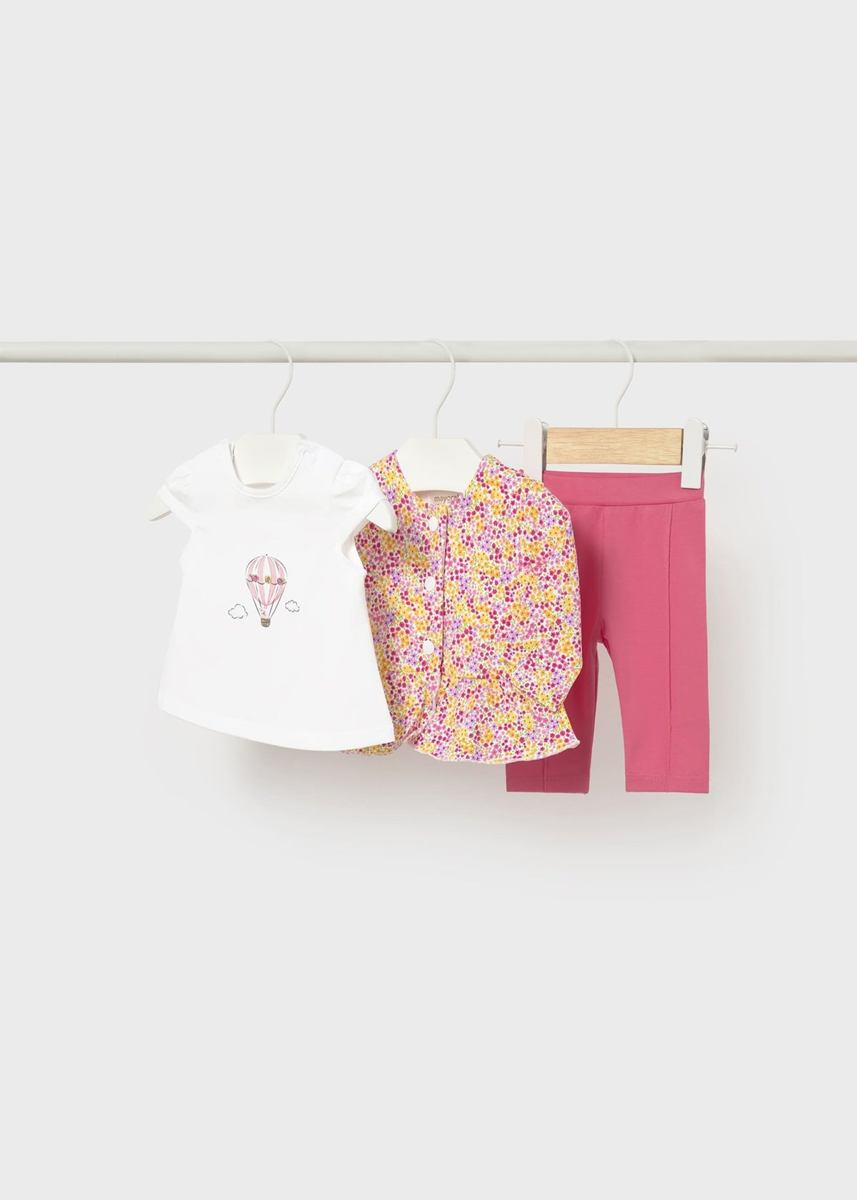 Completo 3 pezzi con giacca neonata - Papavero