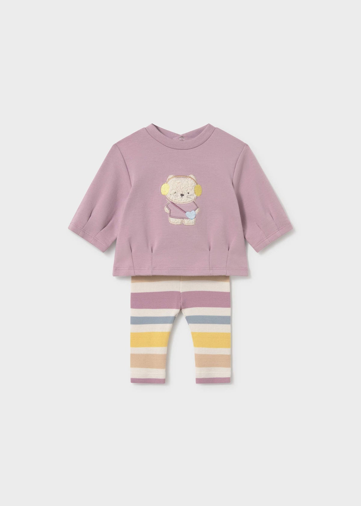 Completo 4 pezzi neonata - Malva