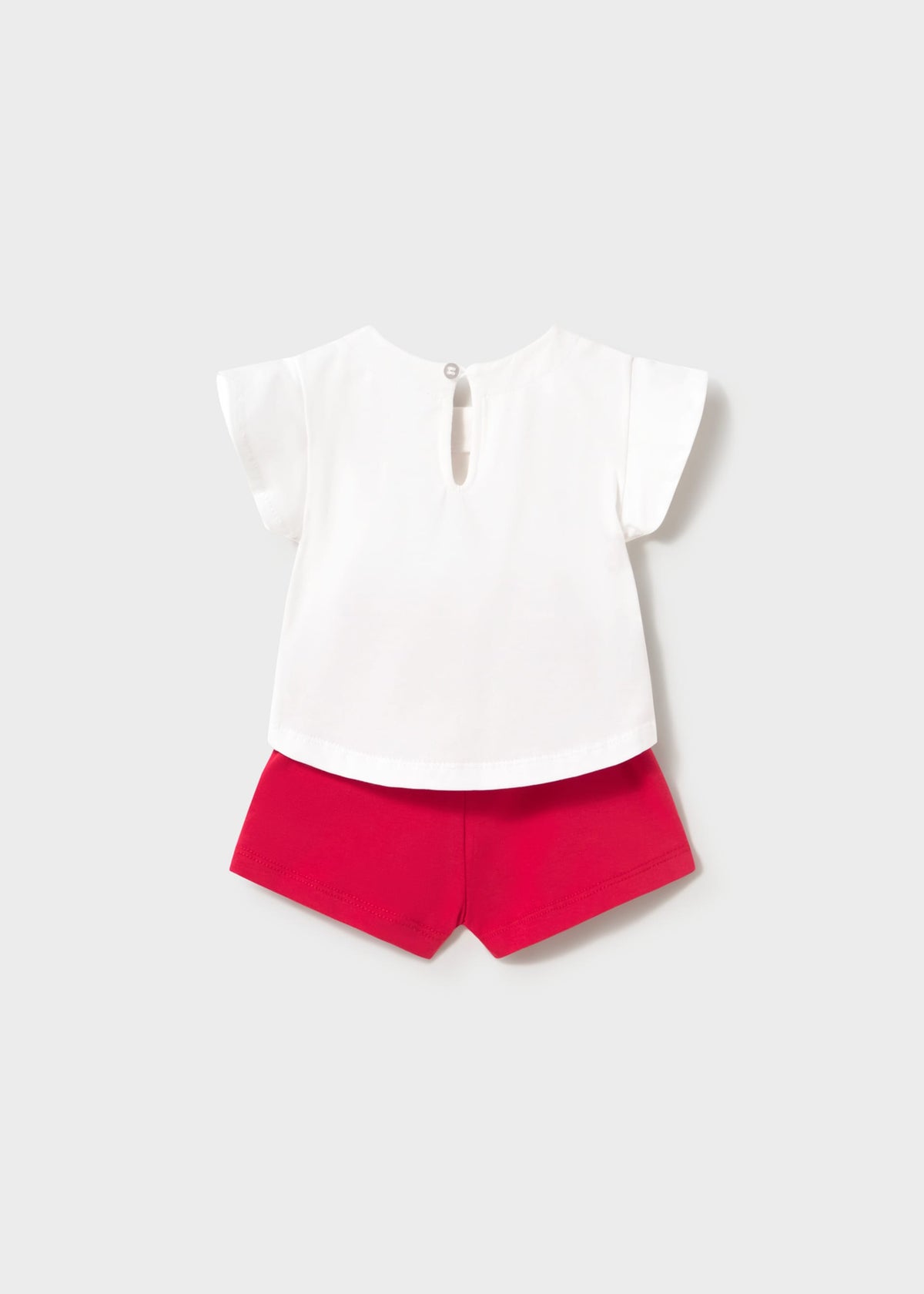 Completo 4 pezzi neonata - Rosso