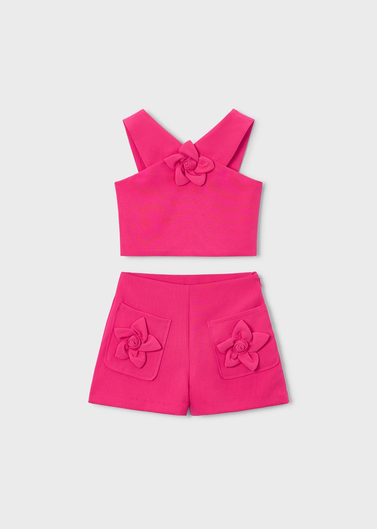 Completo con bermuda e top bambina